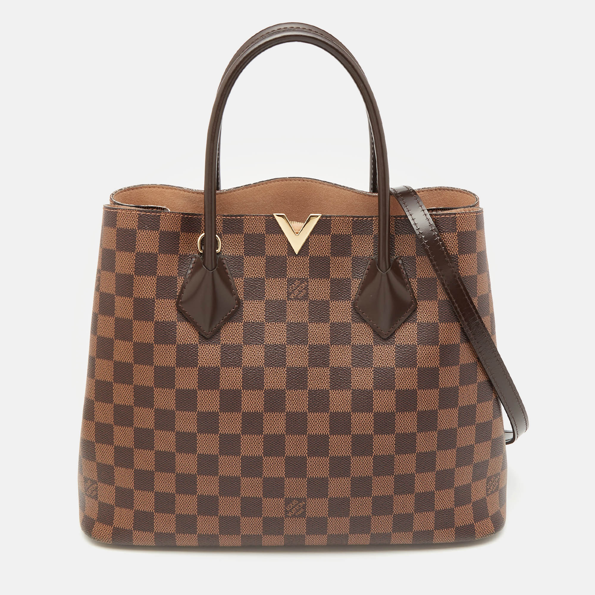 

Louis Vuitton Damier Ebene Canvas Kensington V Bag, Brown