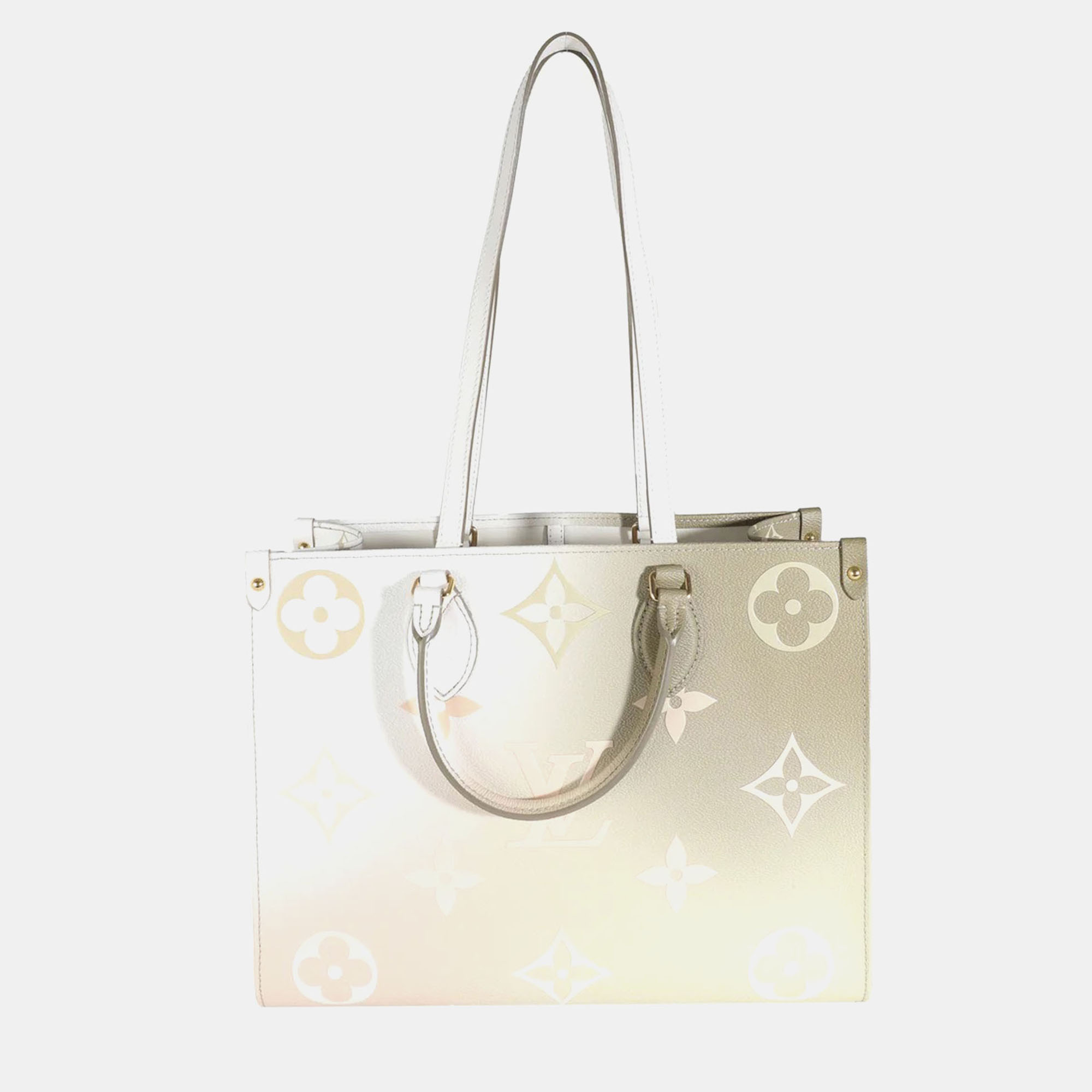 

Louis Vuitton Khaki Monogram Canvas Spring In The City Sunset Onthego MM, White