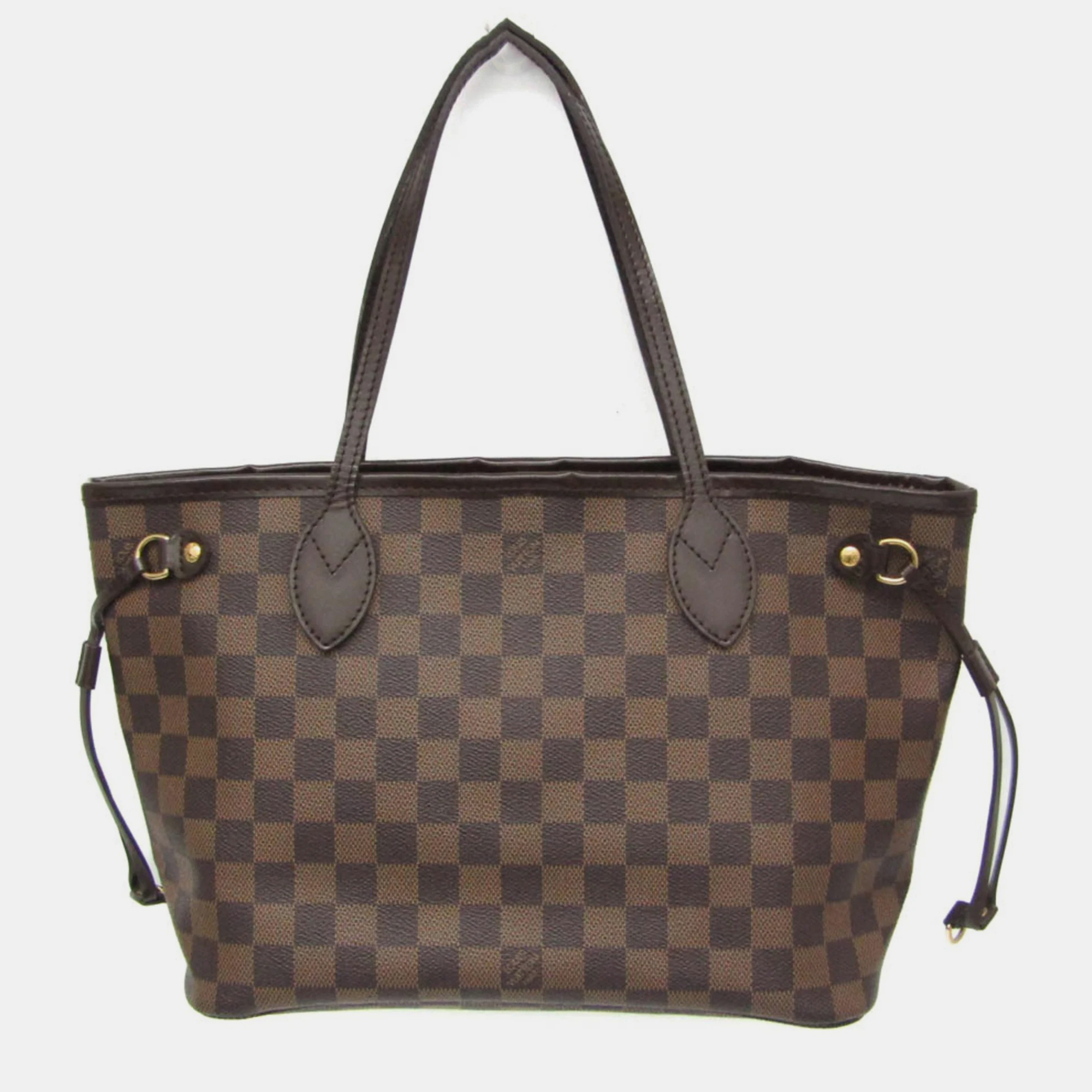 

Louis Vuitton Damier Neverfull Pm Tote Bag Ebene, Brown