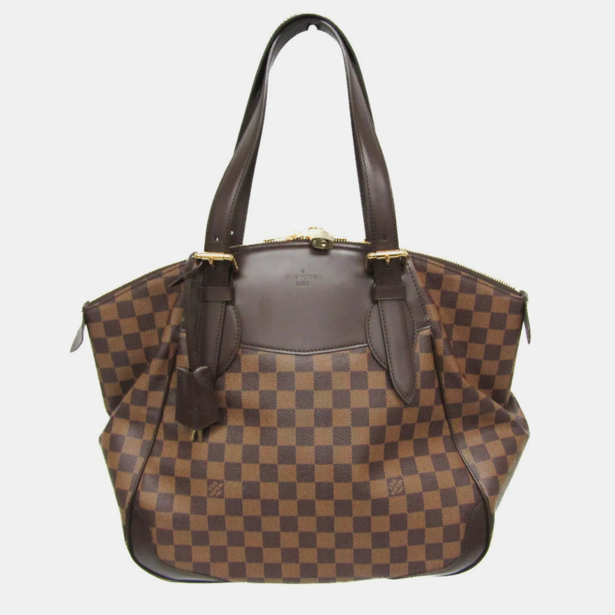 

Louis Vuitton Damier Verona Gm Shoulder Bag Ebene, Brown