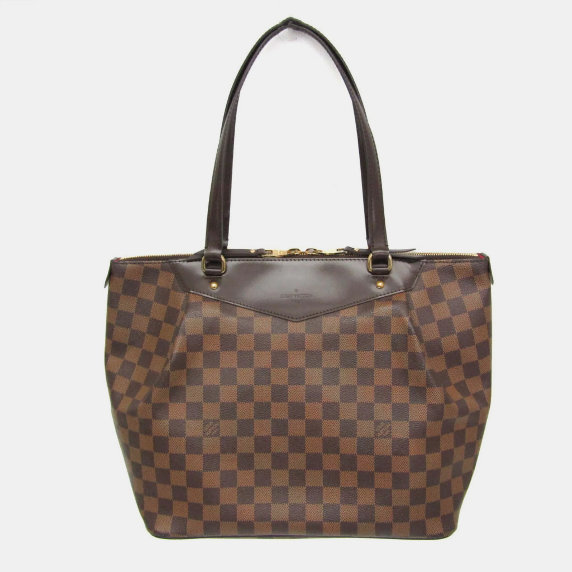 

Louis Vuitton Damier Westminster Gm Tote Bag Ebene, Brown