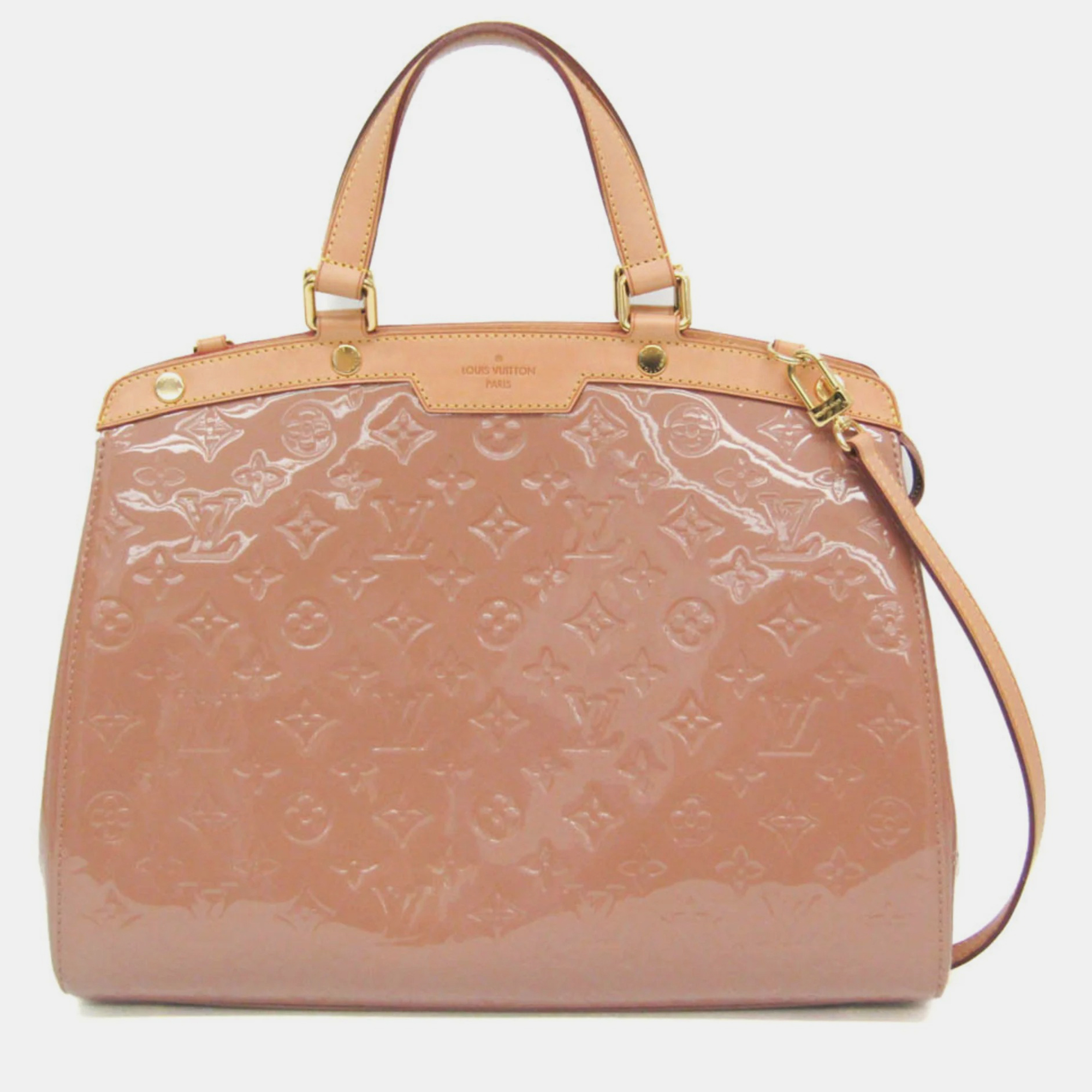 

Louis Vuitton Monogram Vernis Blair Gm Handbag Beige Poodle