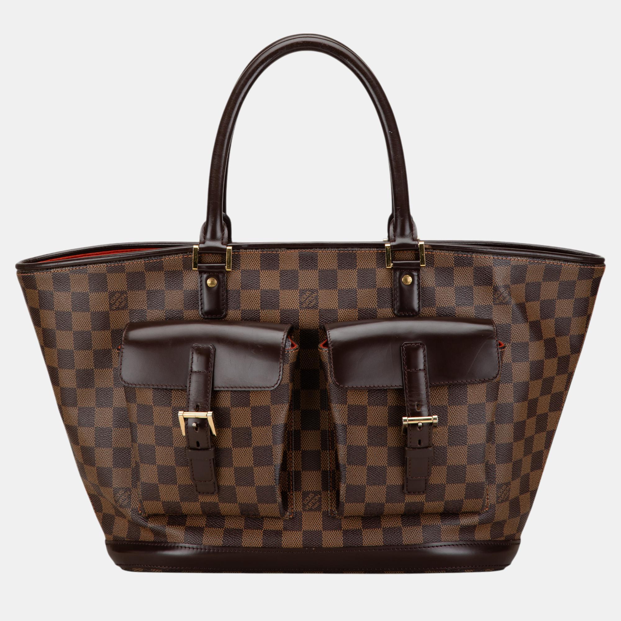 

Louis Vuitton Brown Damier Ebene Manosque GM