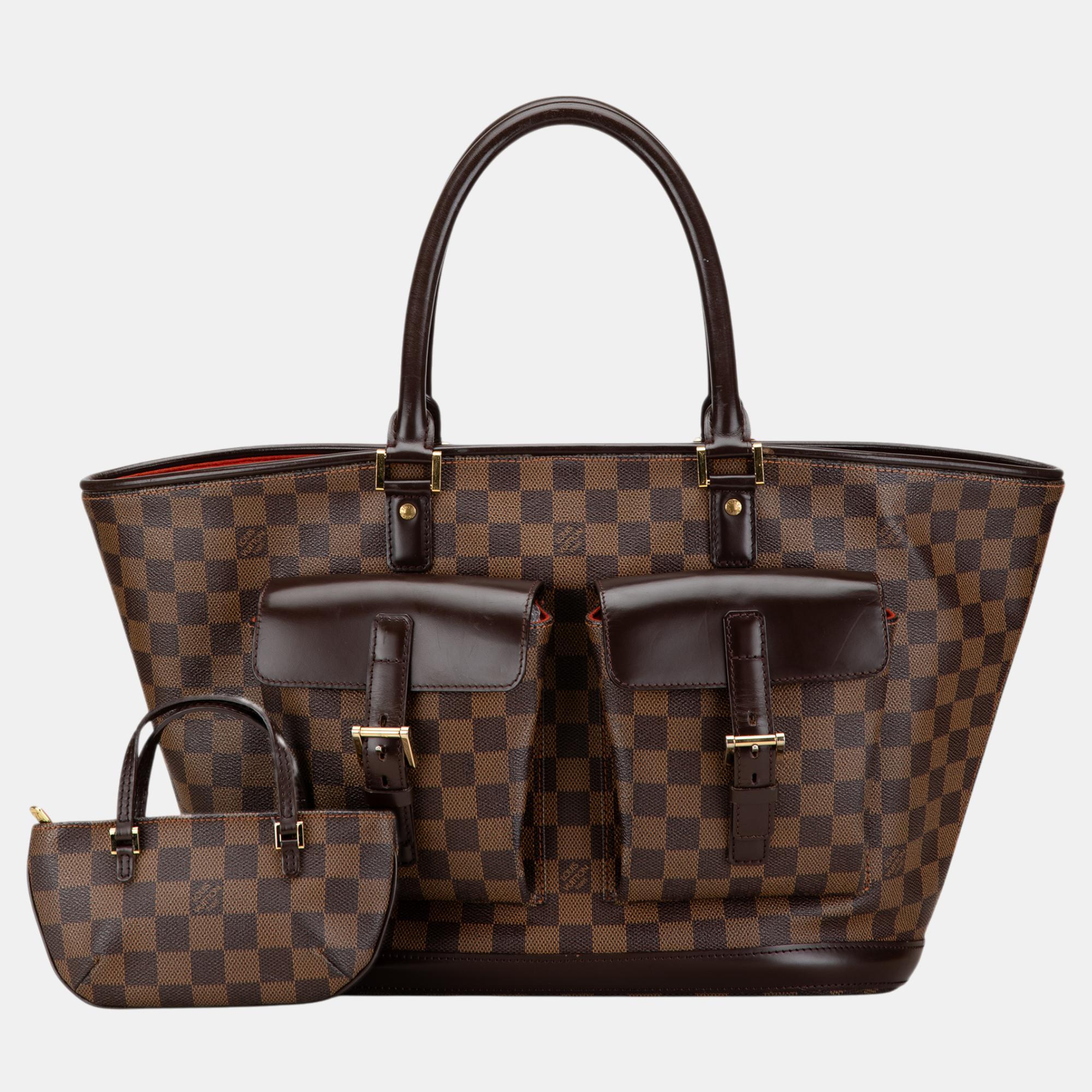 Louis Vuitton Brown Damier Ebene Manosque GM 