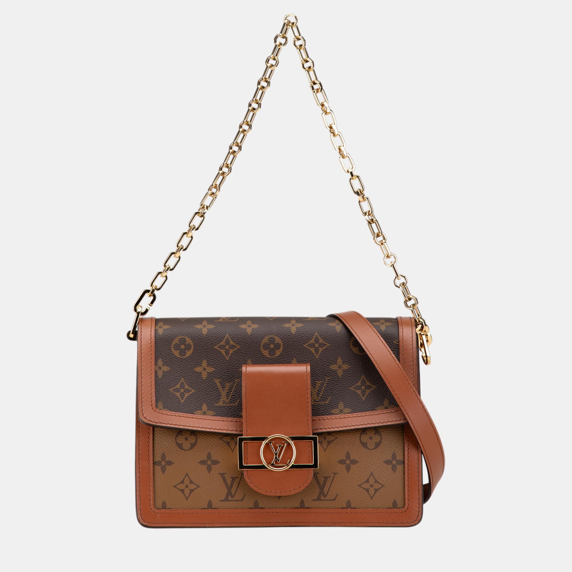 

Louis Vuitton Brown Monogram Reverse Dauphine MM