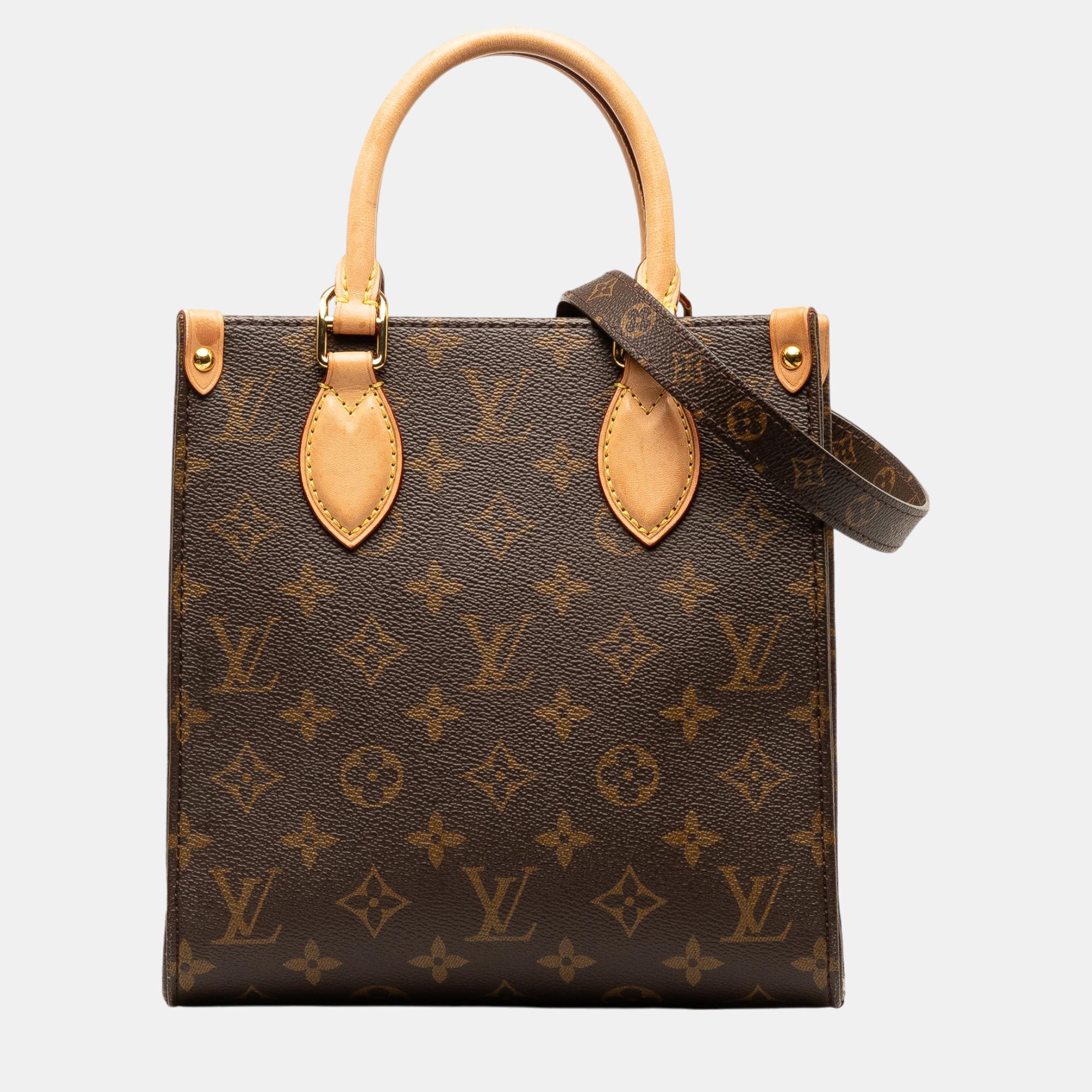 

Louis Vuitton Brown Monogram Sac Plat BB