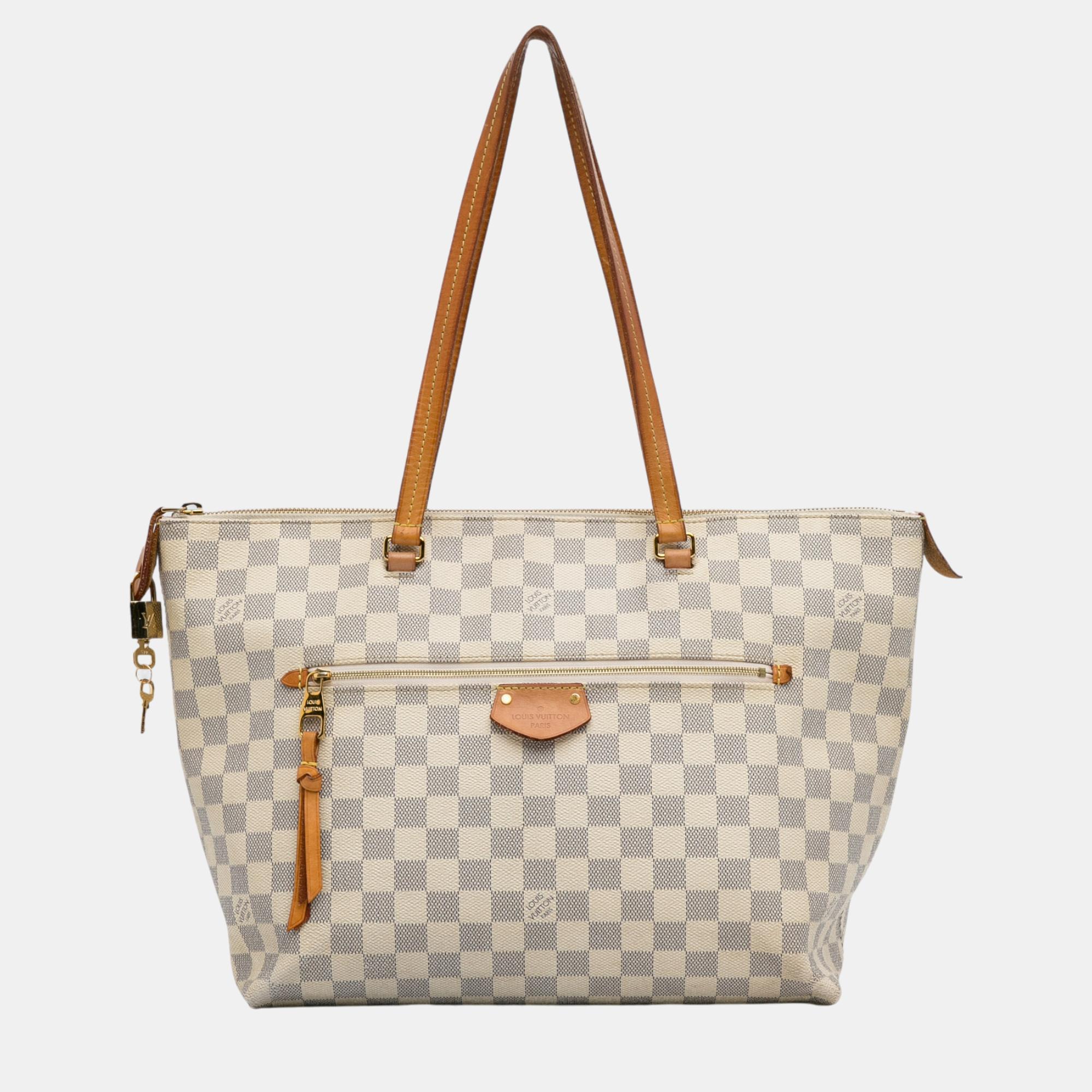 

Louis Vuitton White Damier Azur Iena MM