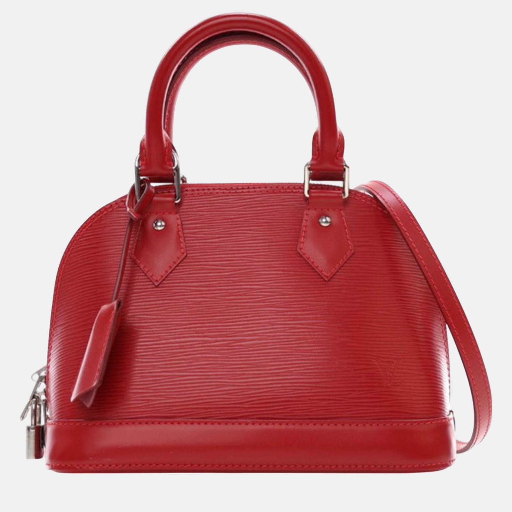 

Louis Vuitton Red Epi Alma BB