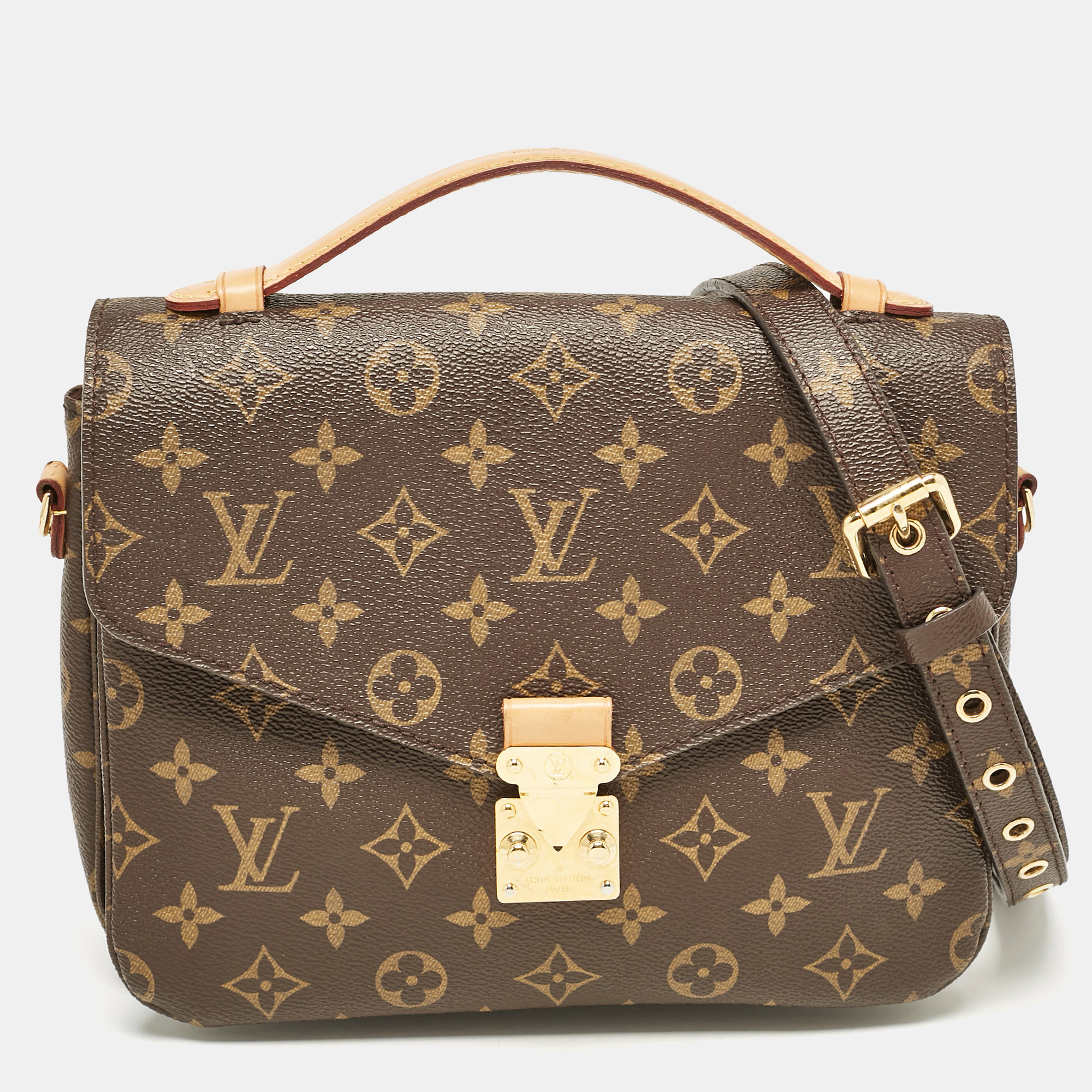 

Louis Vuitton Monogram Canvas Pochette Metis Bag, Brown