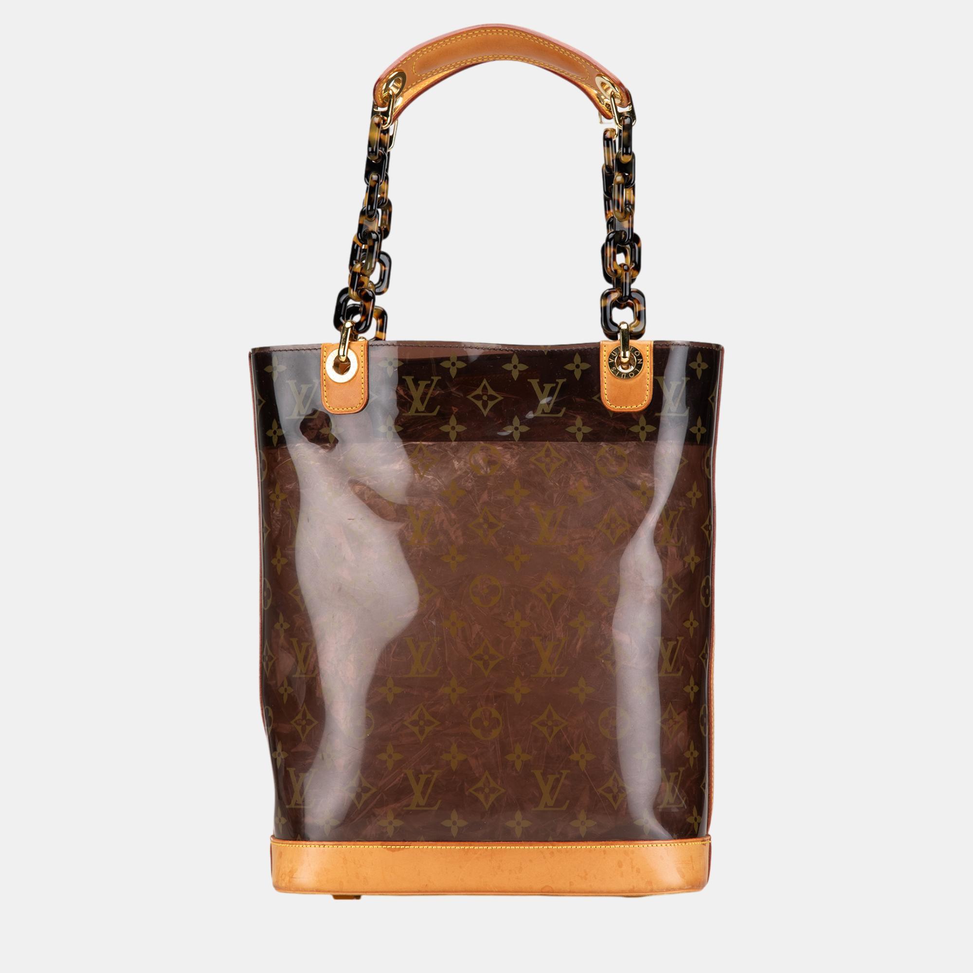 

Louis Vuitton Brown Monogram Cabas Sac Ambre MM