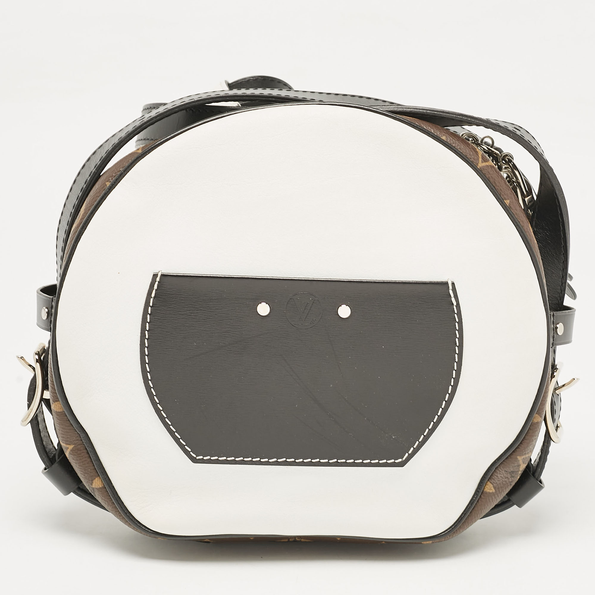 Louis Vuitton White Monogram Canvas LV Airline Boite Chapeau Souple MM Bag 