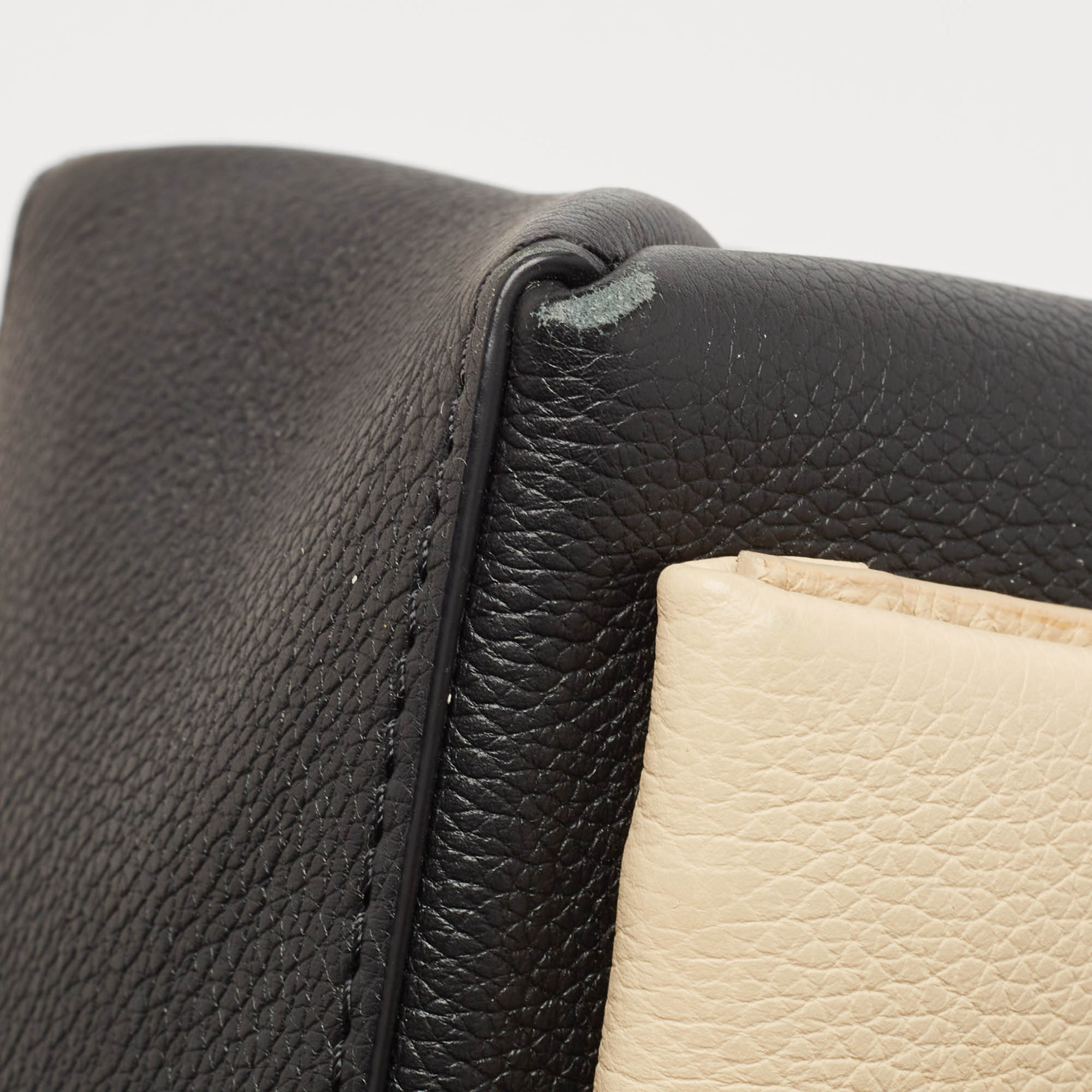Louis Vuitton Black/Cream Leather Mylockme Bag 