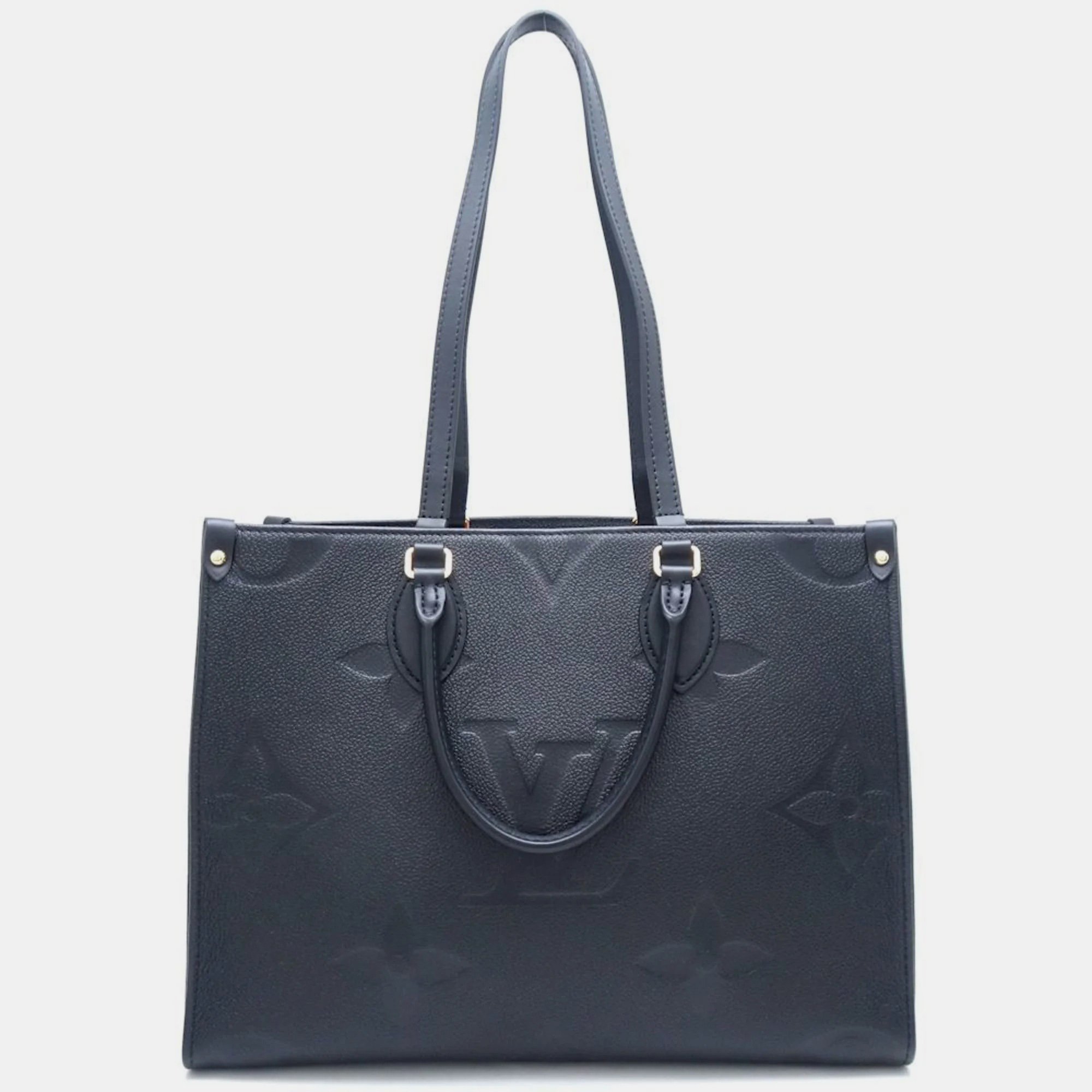 

Louis Vuitton Noir Monogram Empreinte On the Go MM Tote Bag, Black