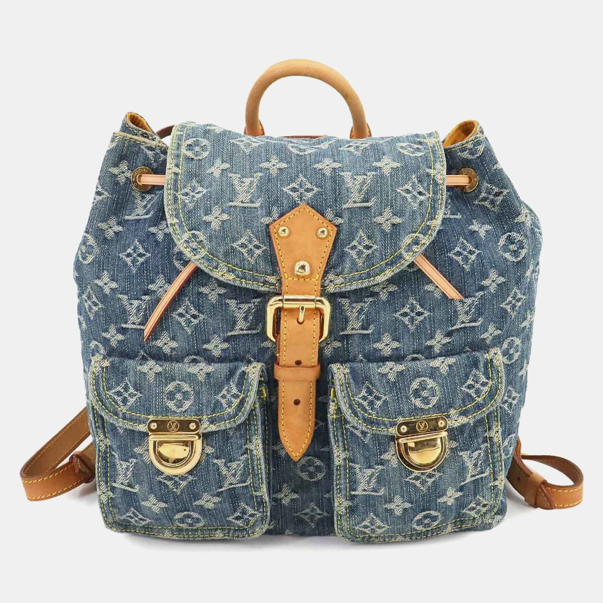 

Louis Vuitton Monogram Denim Sac A Dos Gm Backpack, Blue