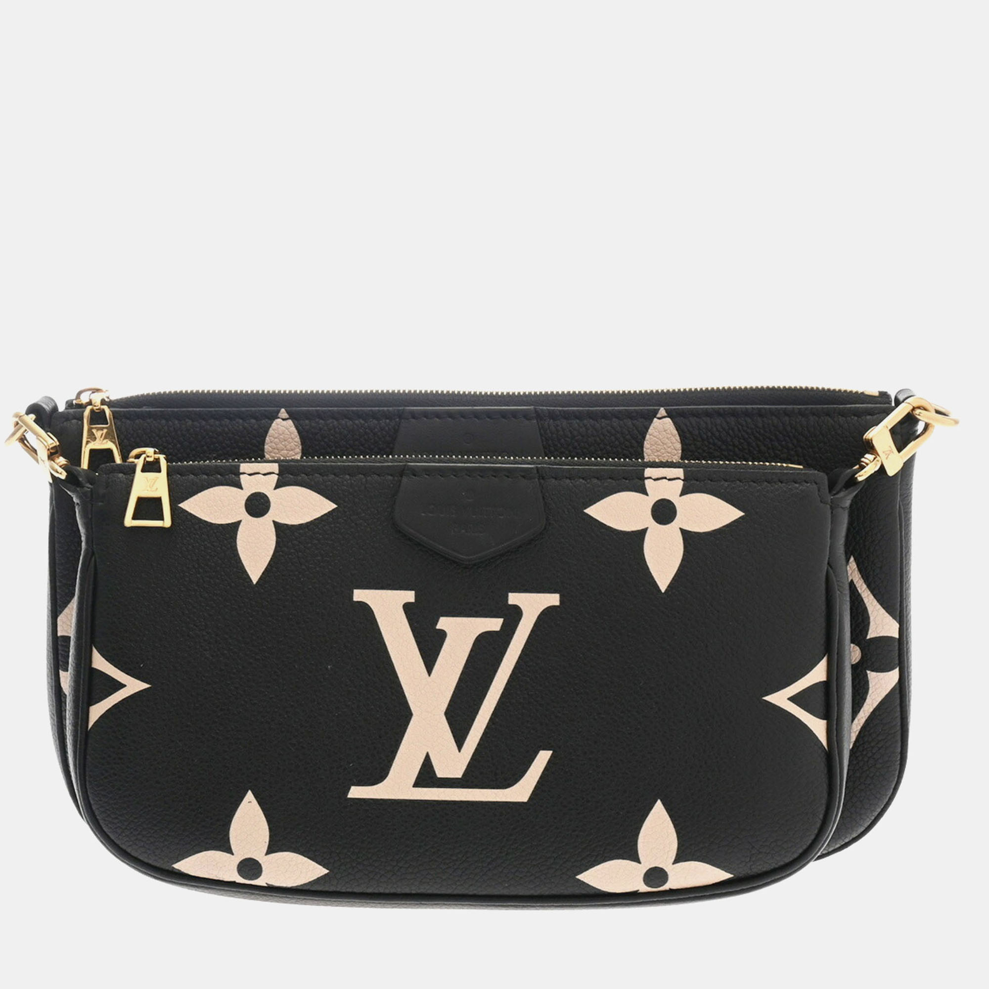 

Louis Vuitton Black/Beige Monogram Empreinte Multi Pochette Accessoires Shoulder Bag