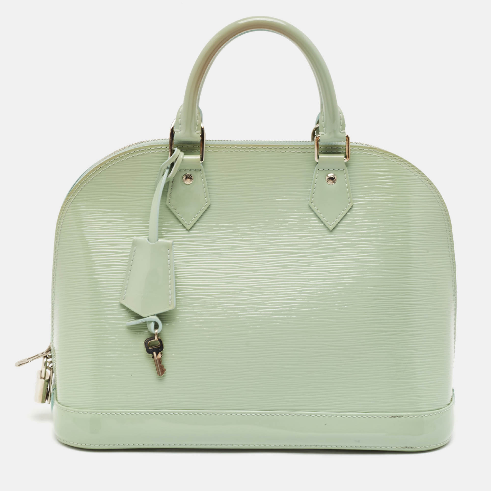 

Louis Vuitton Peppermint Electric Epi Leather Alma PM Bag, Green