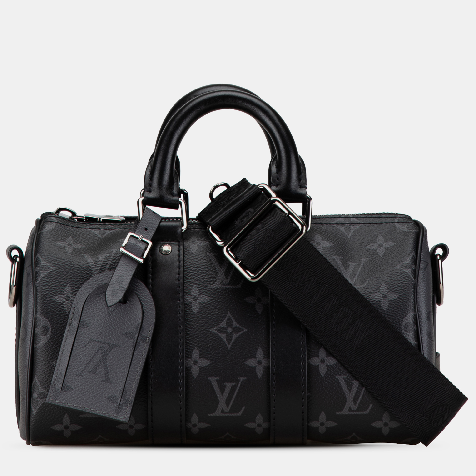 

Louis Vuitton Black Monogram Eclipse Keepall Bandouliere