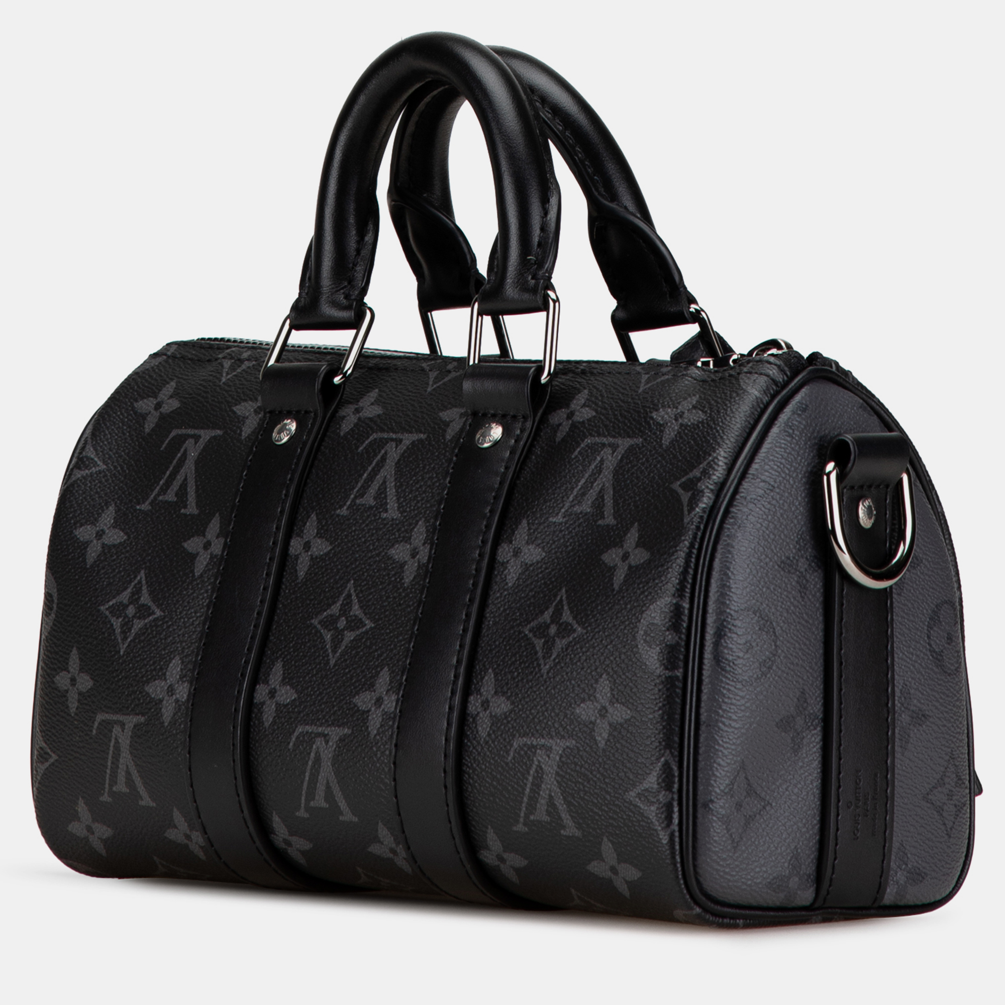 Louis Vuitton Black Monogram Eclipse Keepall Bandouliere XS 