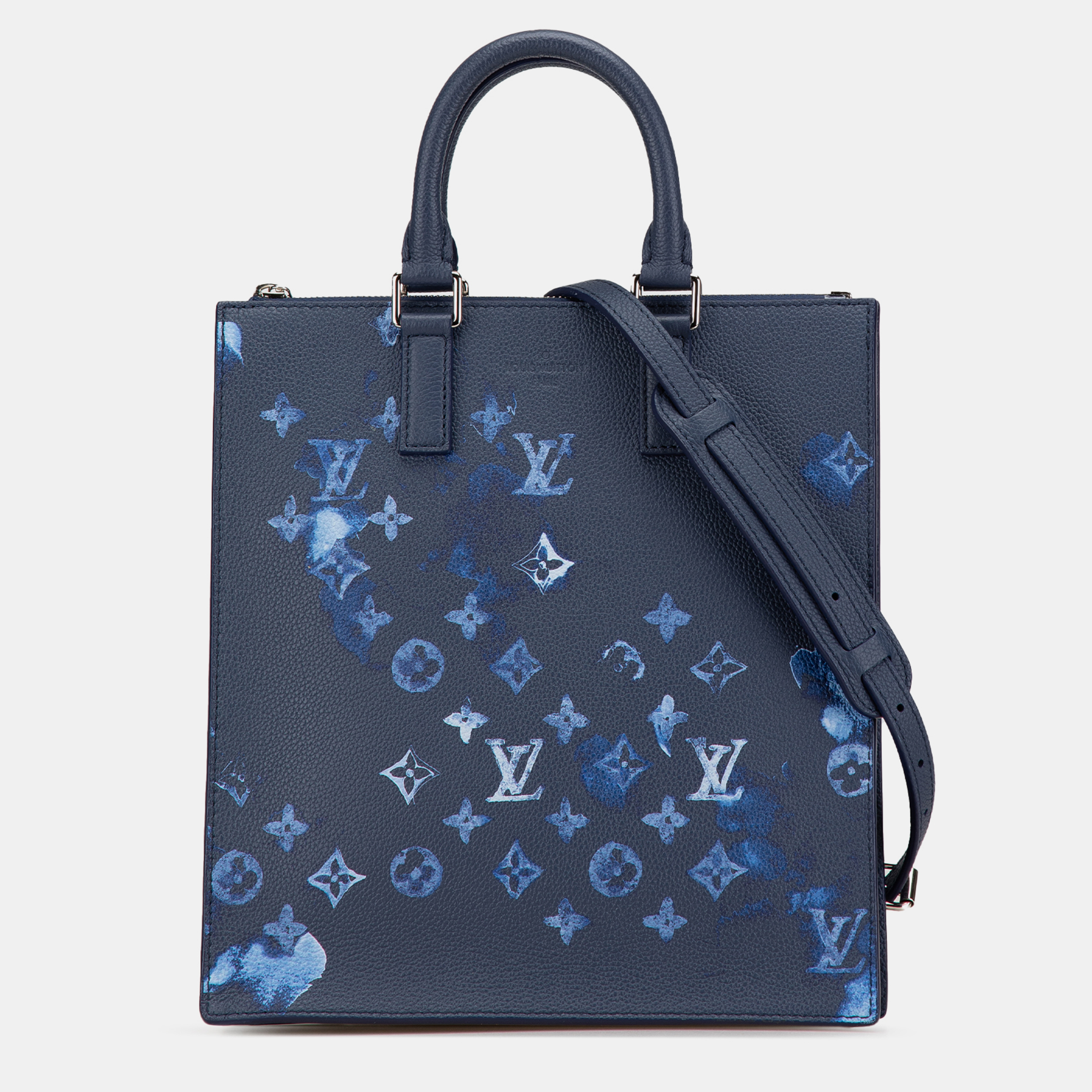 

Louis Vuitton Blue Monogram Ink Watercolor Sac Plat Zippe