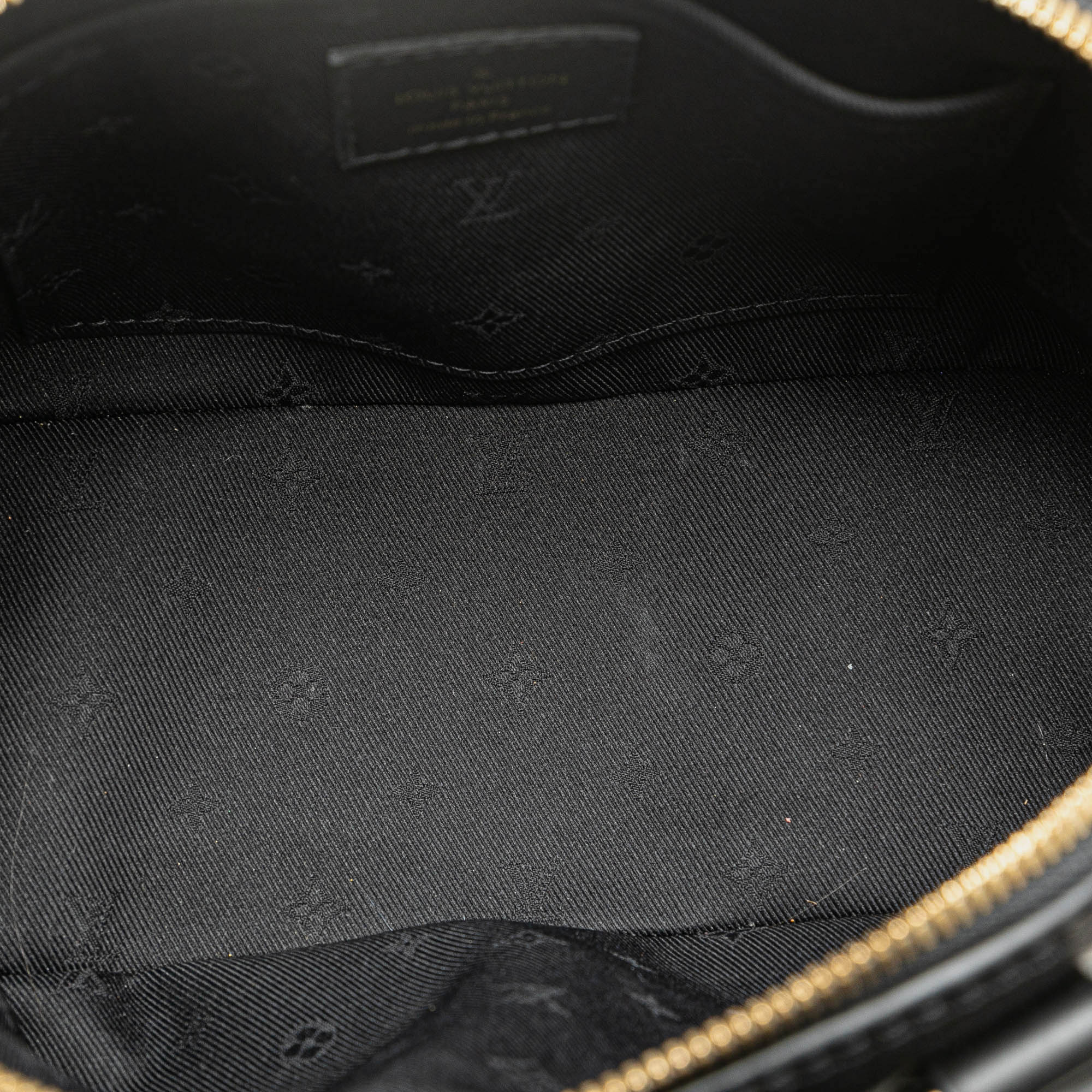 Louis Vuitton Black Monogram Calfskin Bubblegram Alma BB 