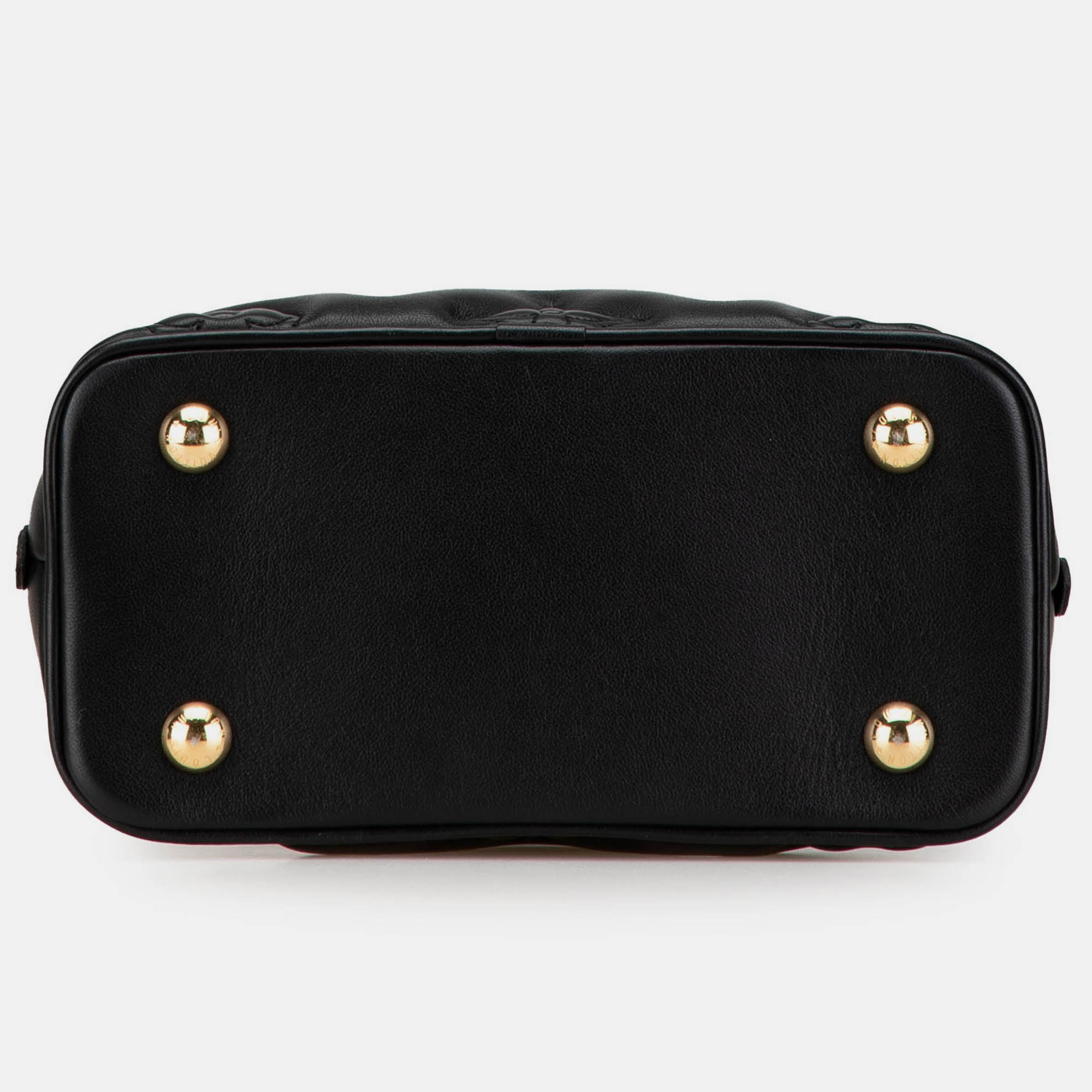Louis Vuitton Black Monogram Calfskin Bubblegram Alma BB 