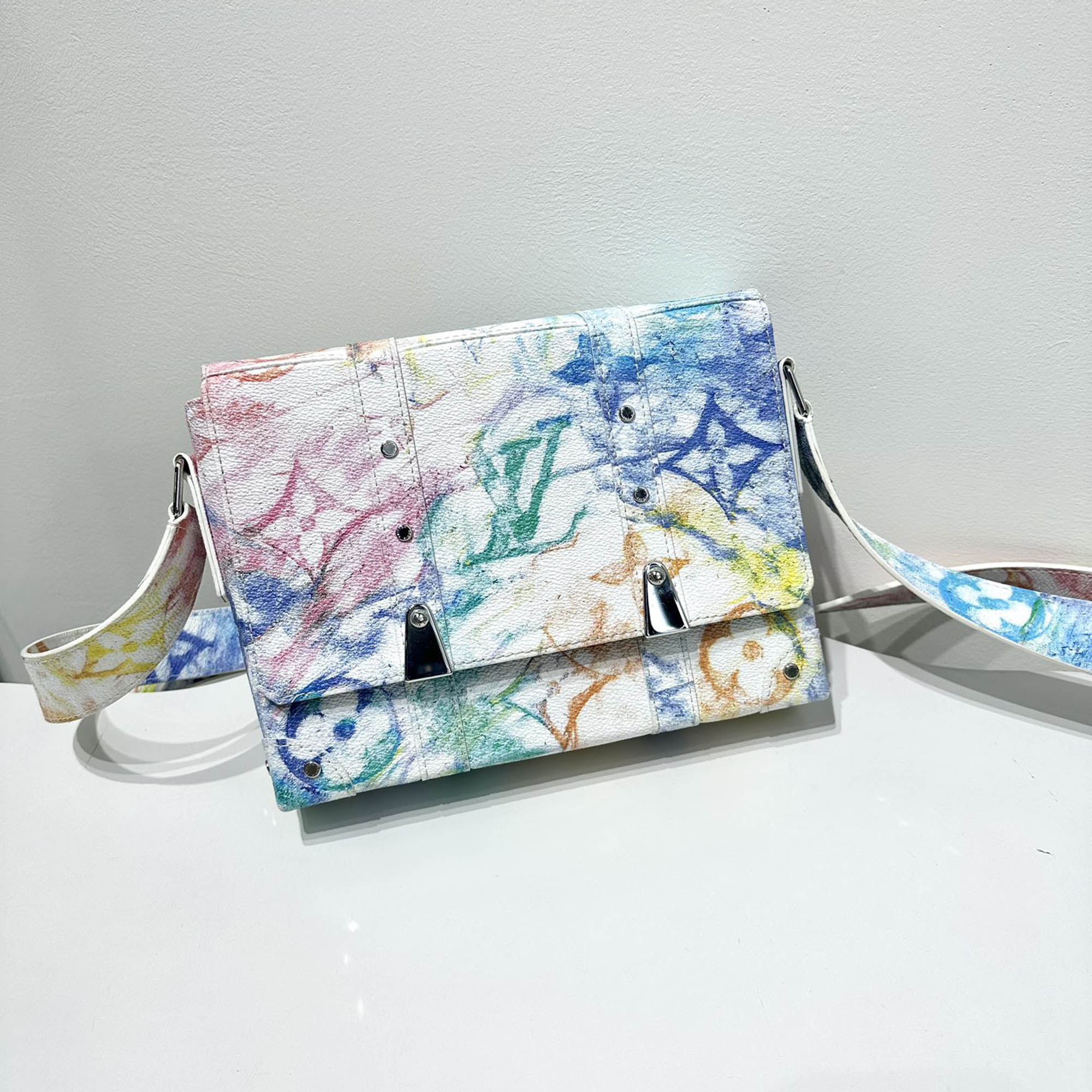 Louis Vuitton Ink Crayon Trunk Messenger Bag 