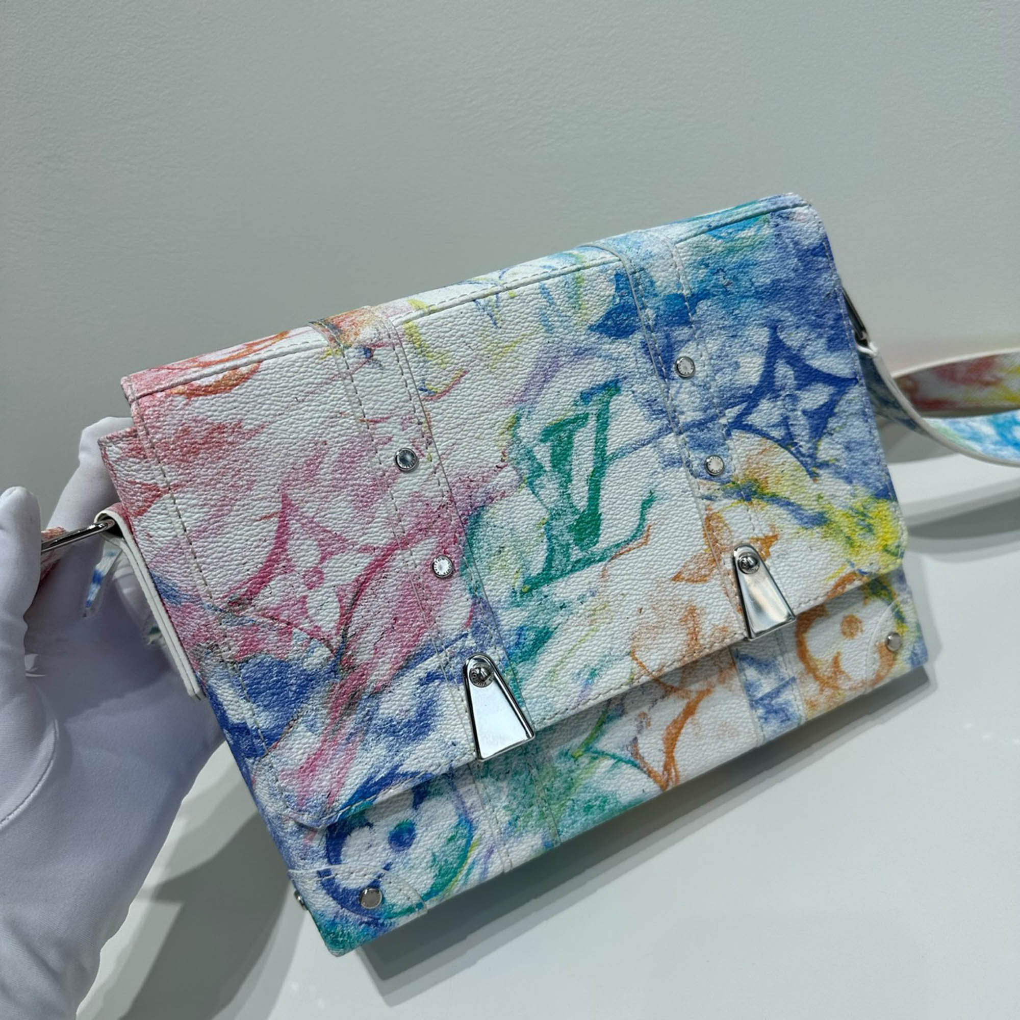 Louis Vuitton Ink Crayon Trunk Messenger Bag 