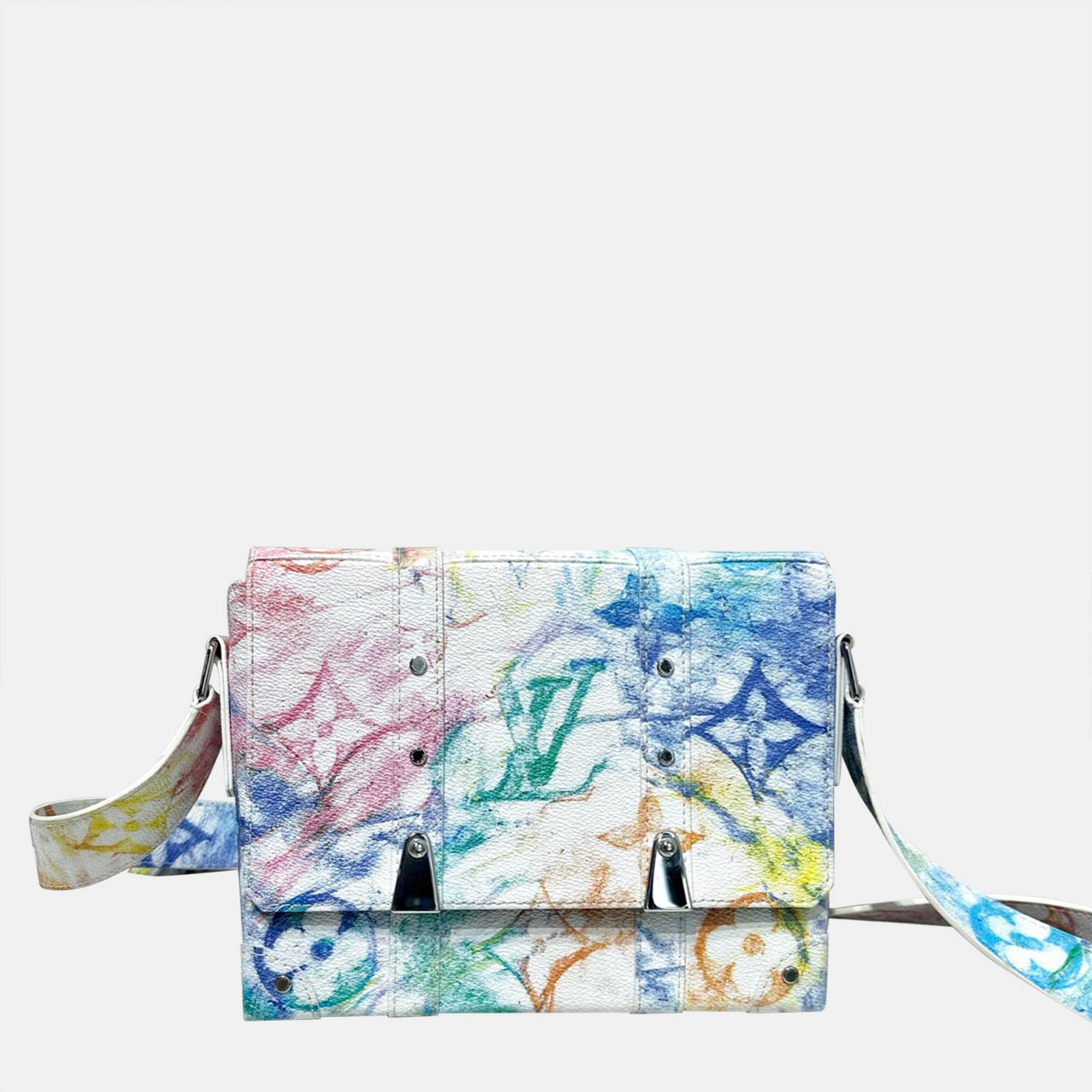 

Louis Vuitton Ink Crayon Trunk Messenger Bag, Multicolor