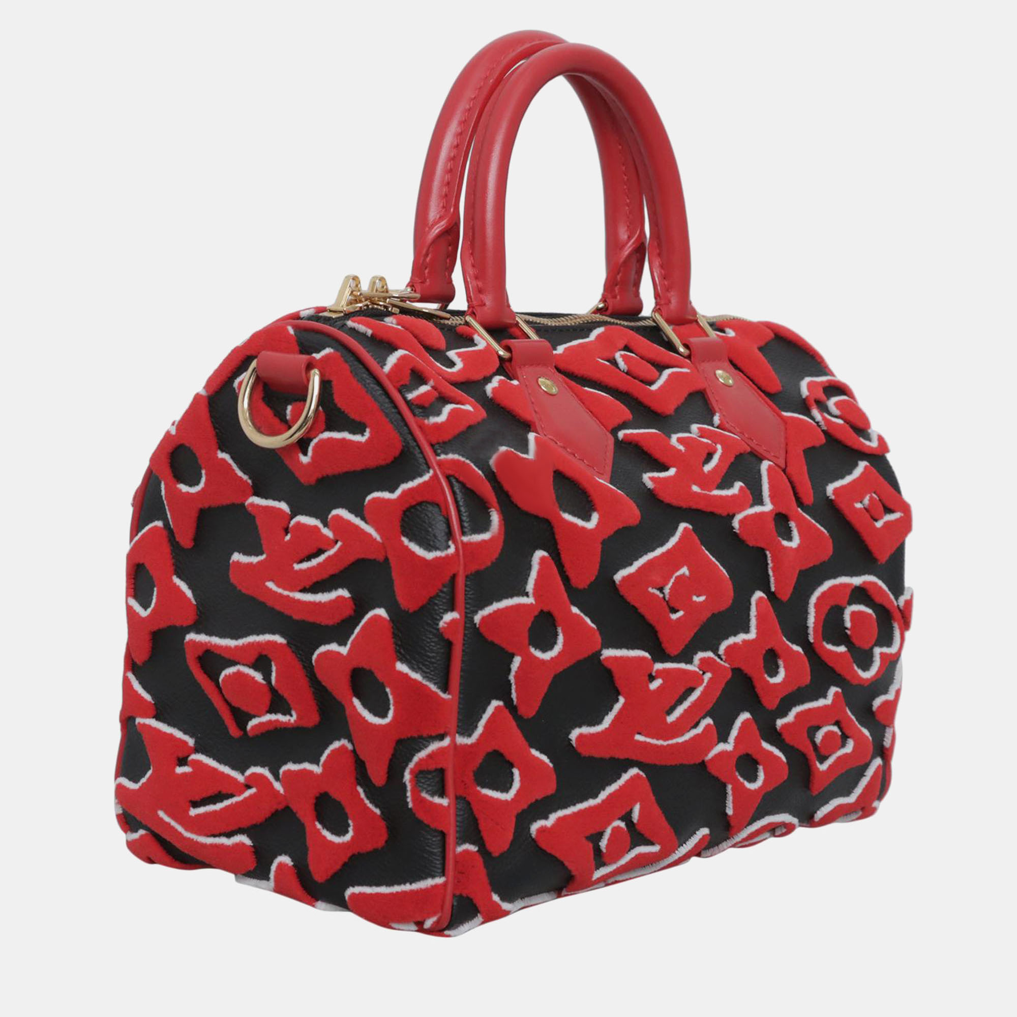 Louis Vuitton x Urs Fischer Tufted Monogram Speedy Bandouliere 25 Bag 