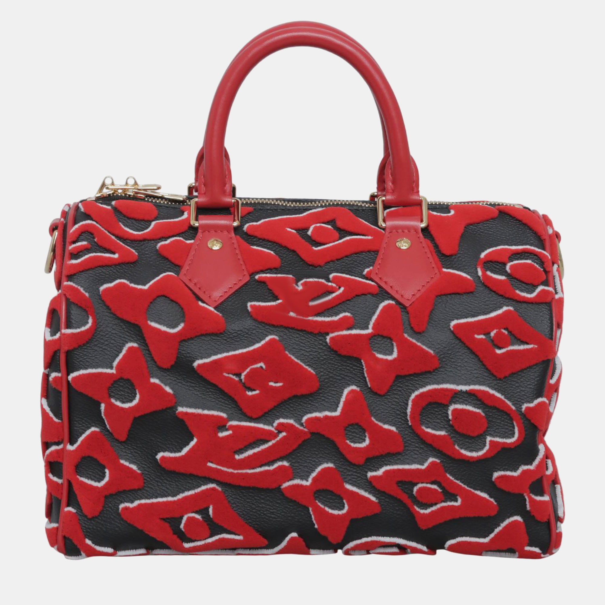 Louis Vuitton x Urs Fischer Tufted Monogram Speedy Bandouliere 25 Bag 