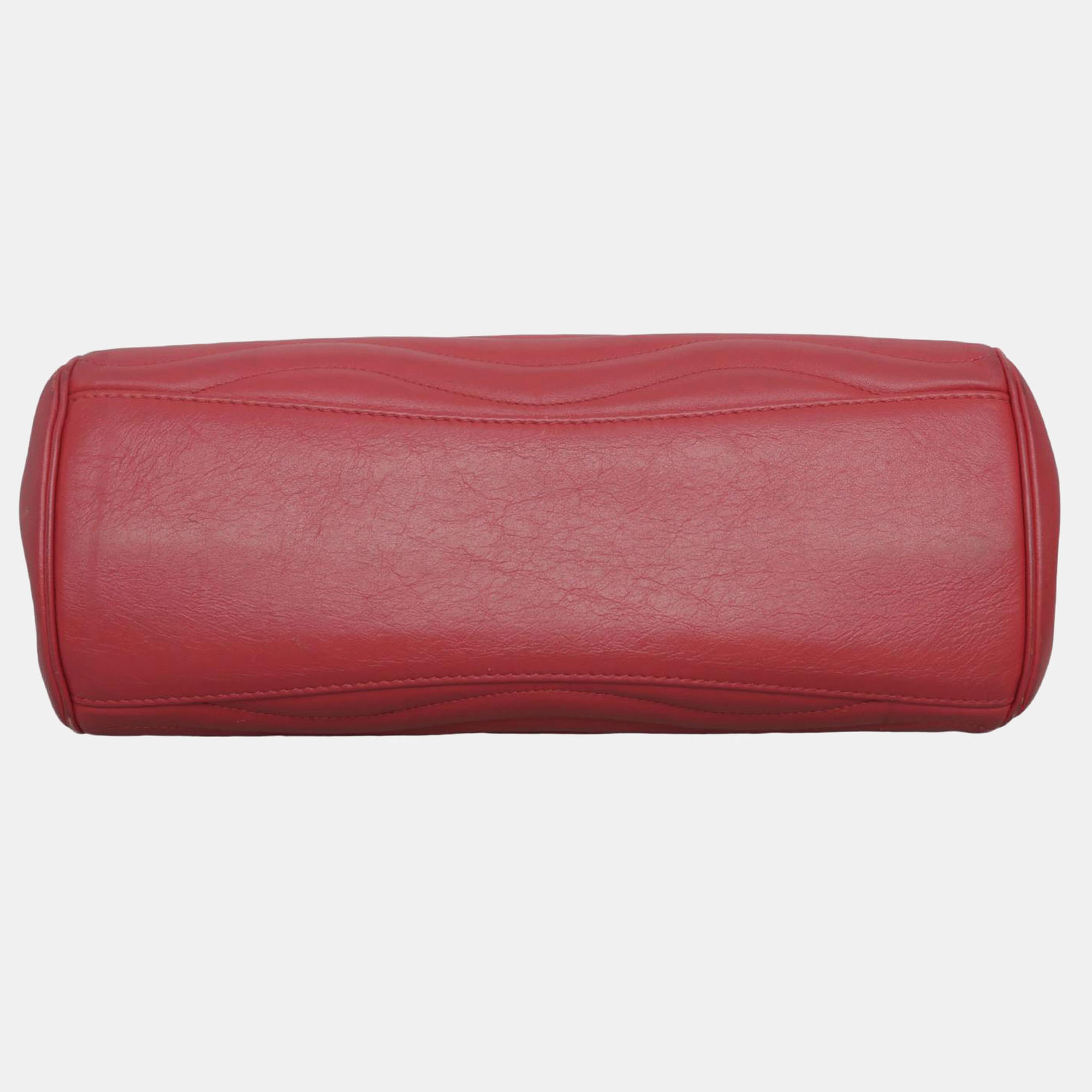 Louis Vuitton Red Leather New Wave Chain Tote Bag 