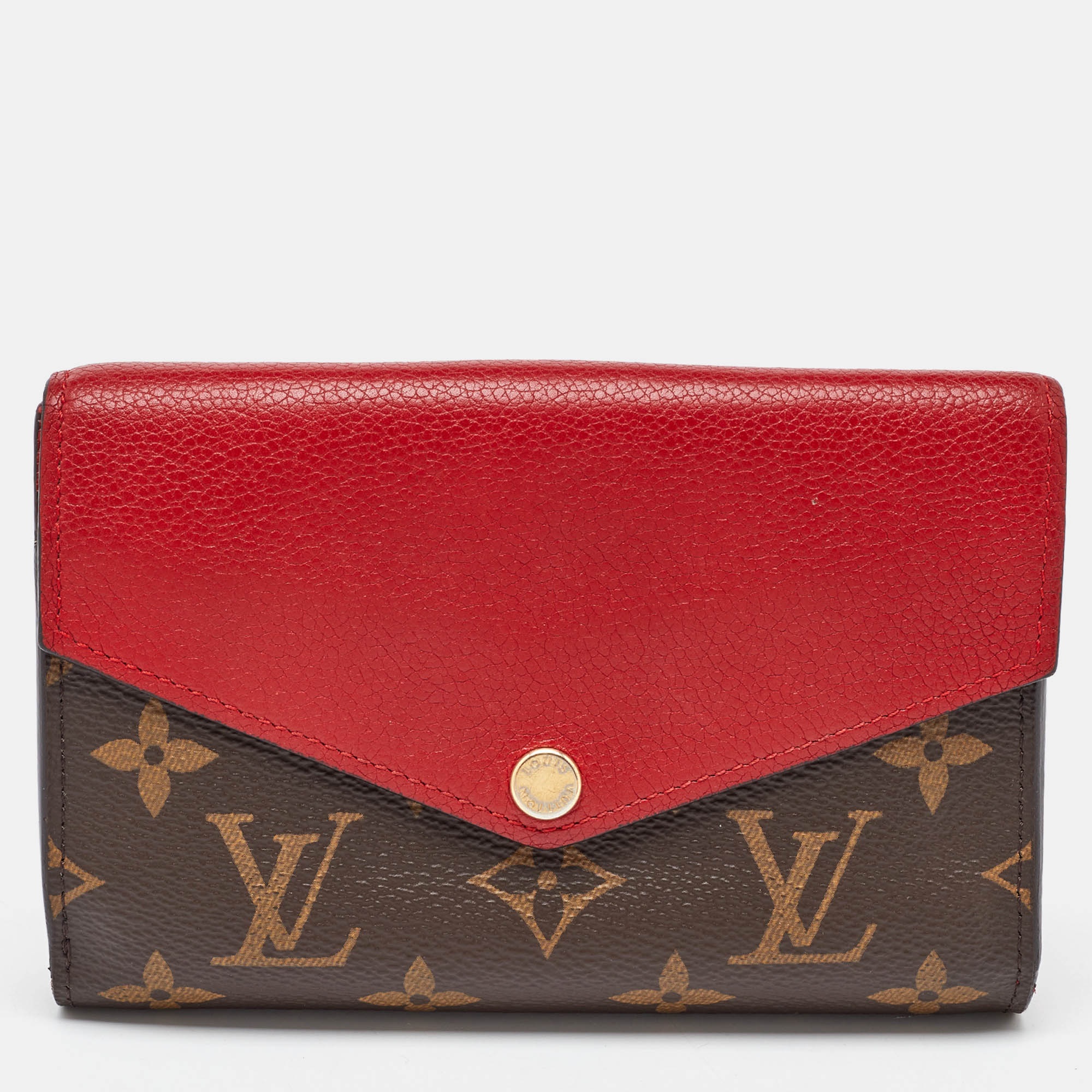 

Louis Vuitton Cerise Monogram Canvas Pallas Compact Wallet, Red