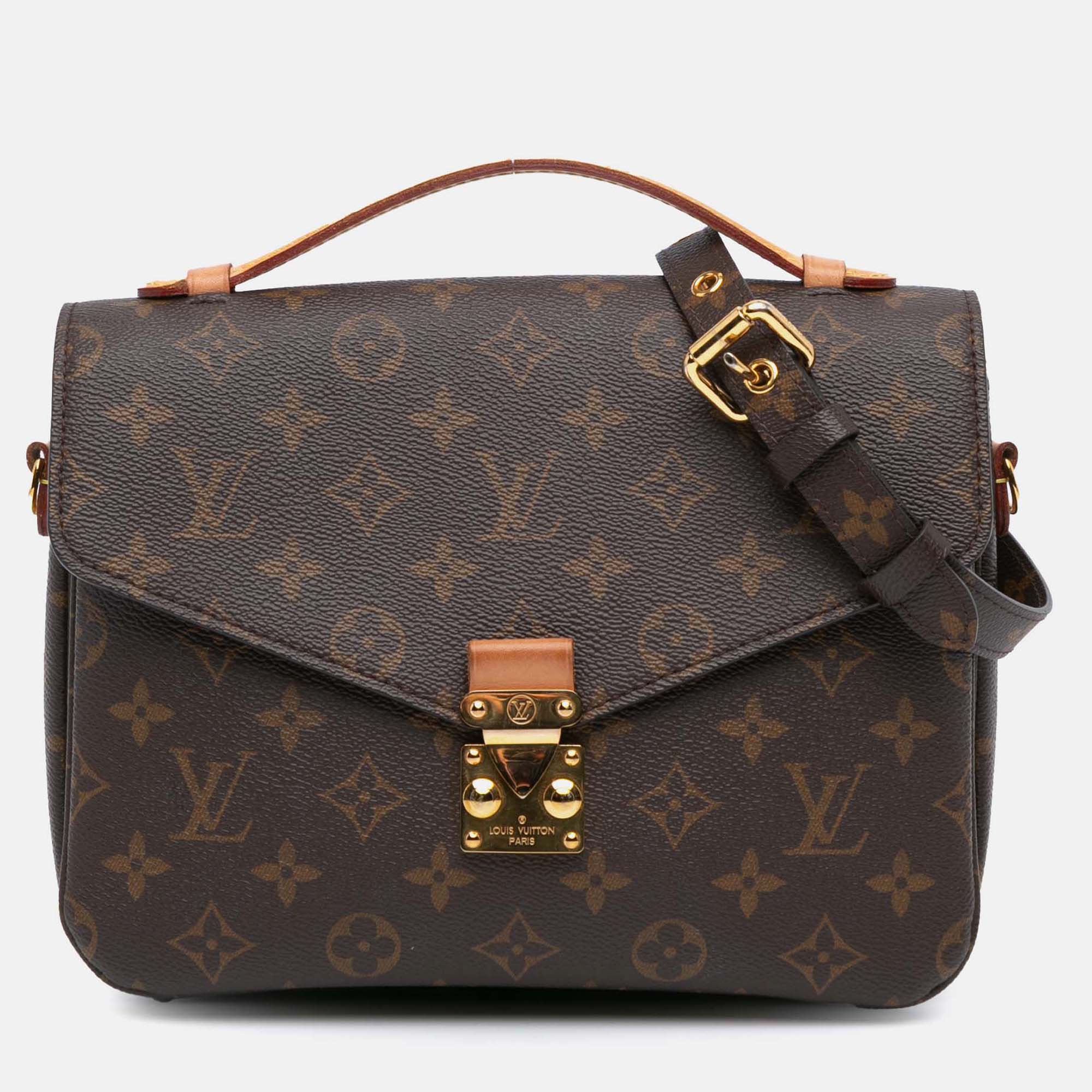 

Louis Vuitton Brown Monogram Pochette Metis