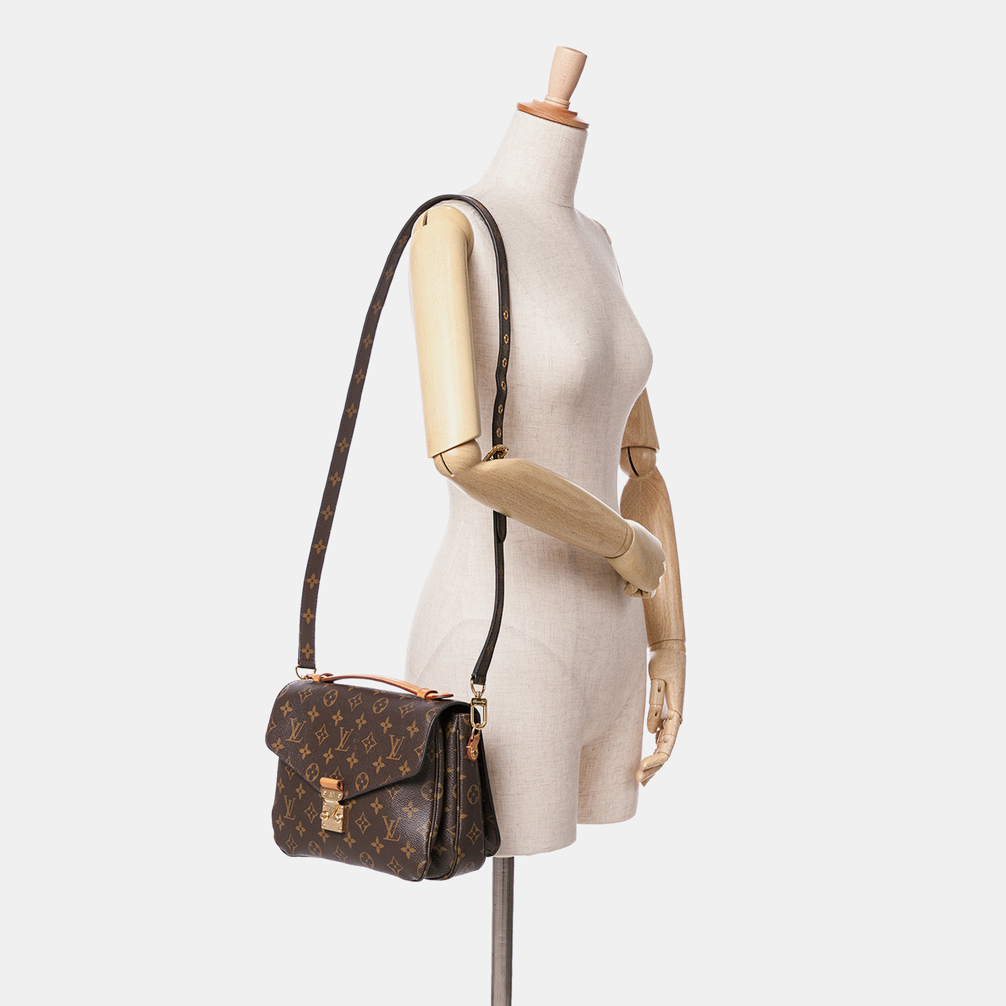 Louis Vuitton Brown Monogram Pochette Metis 