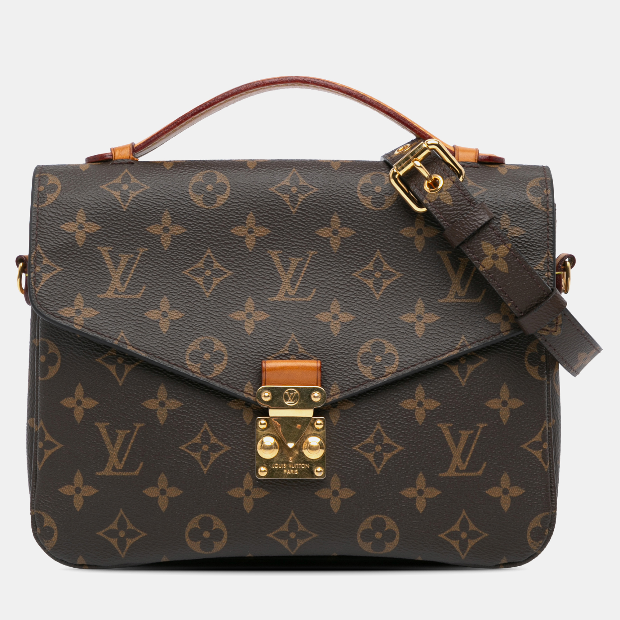 

Louis Vuitton Brown Monogram Pochette Metis