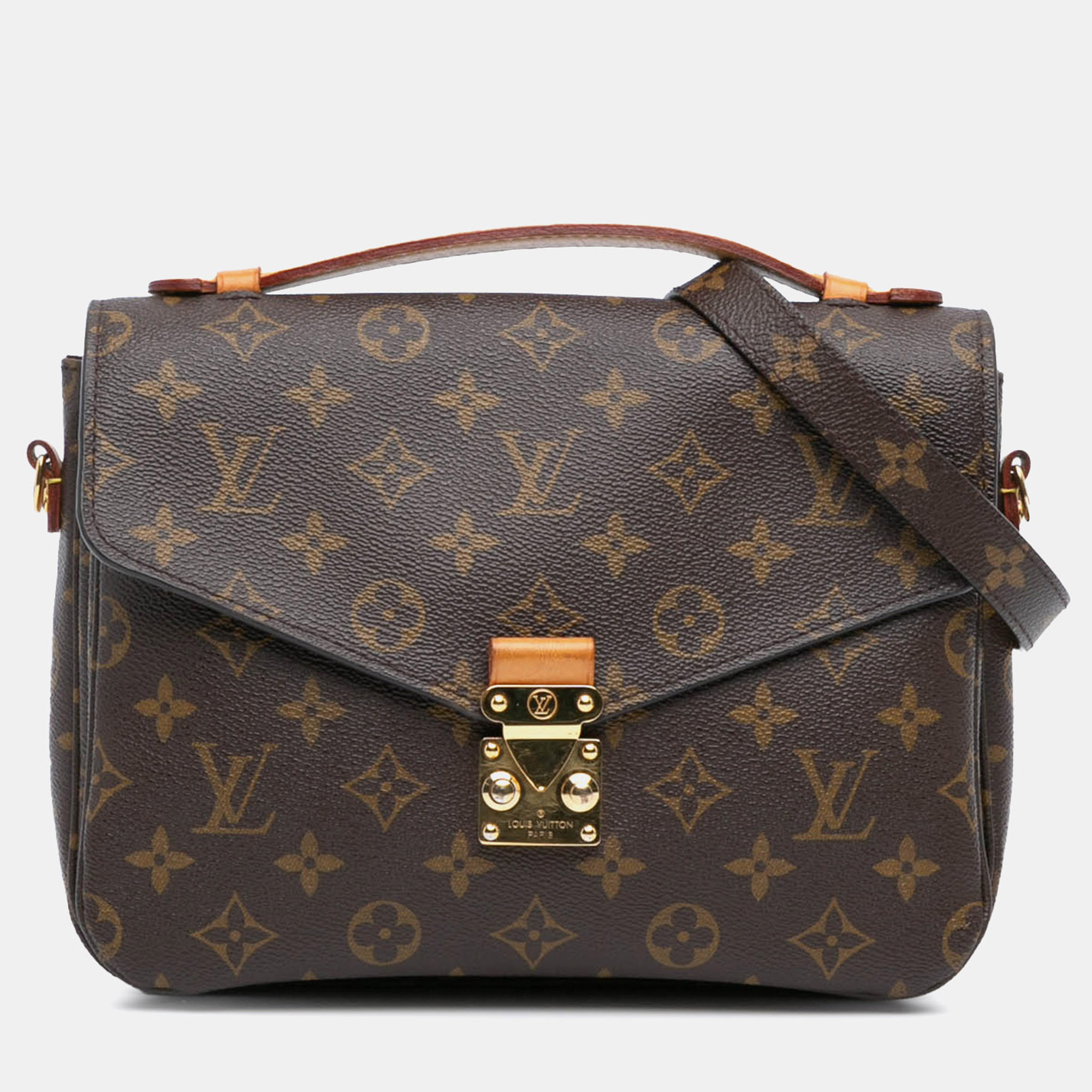 

Louis Vuitton Brown Monogram Pochette Metis