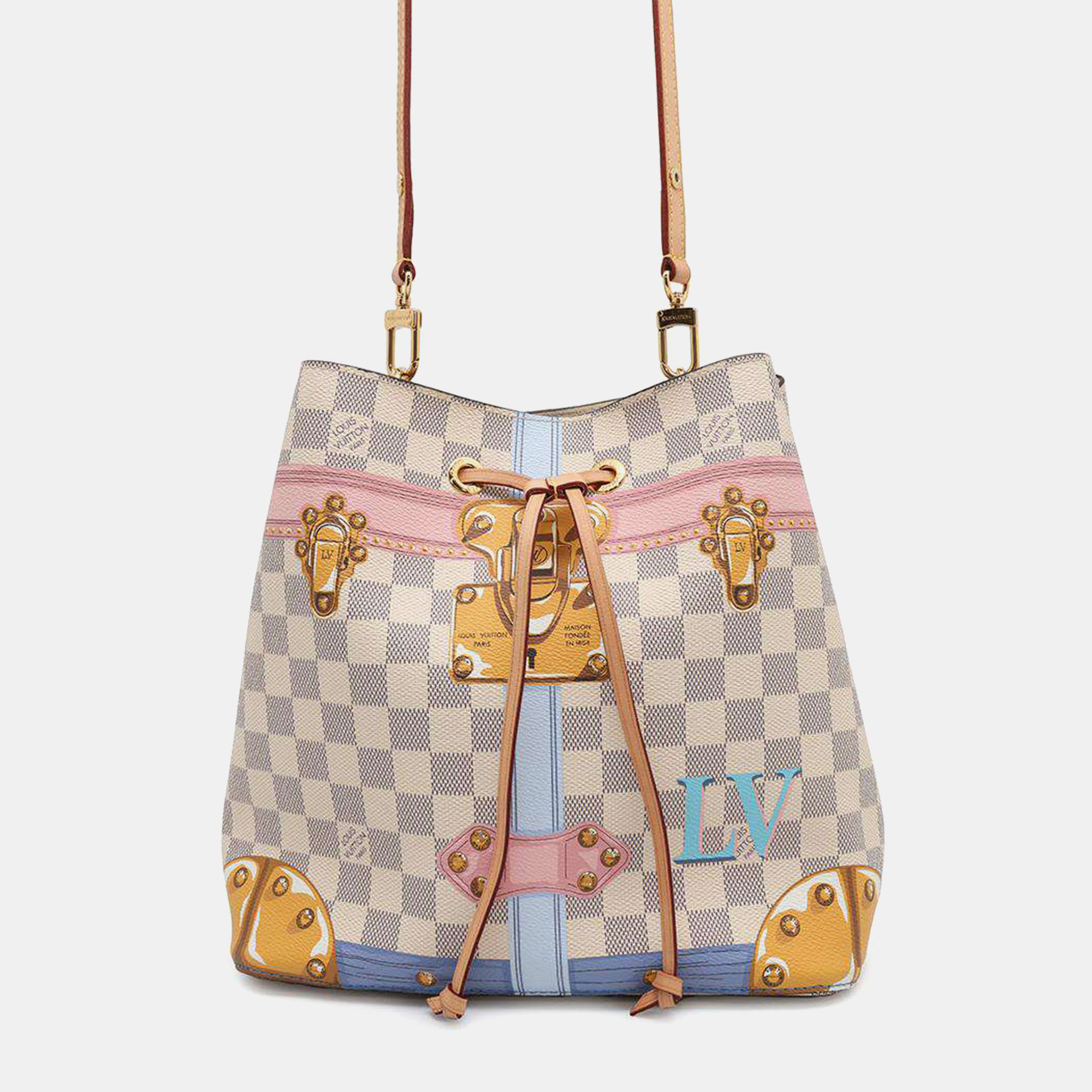 

Louis Vuitton Neonoe Beige Damier Azur Summer Trunk Collection, Grey