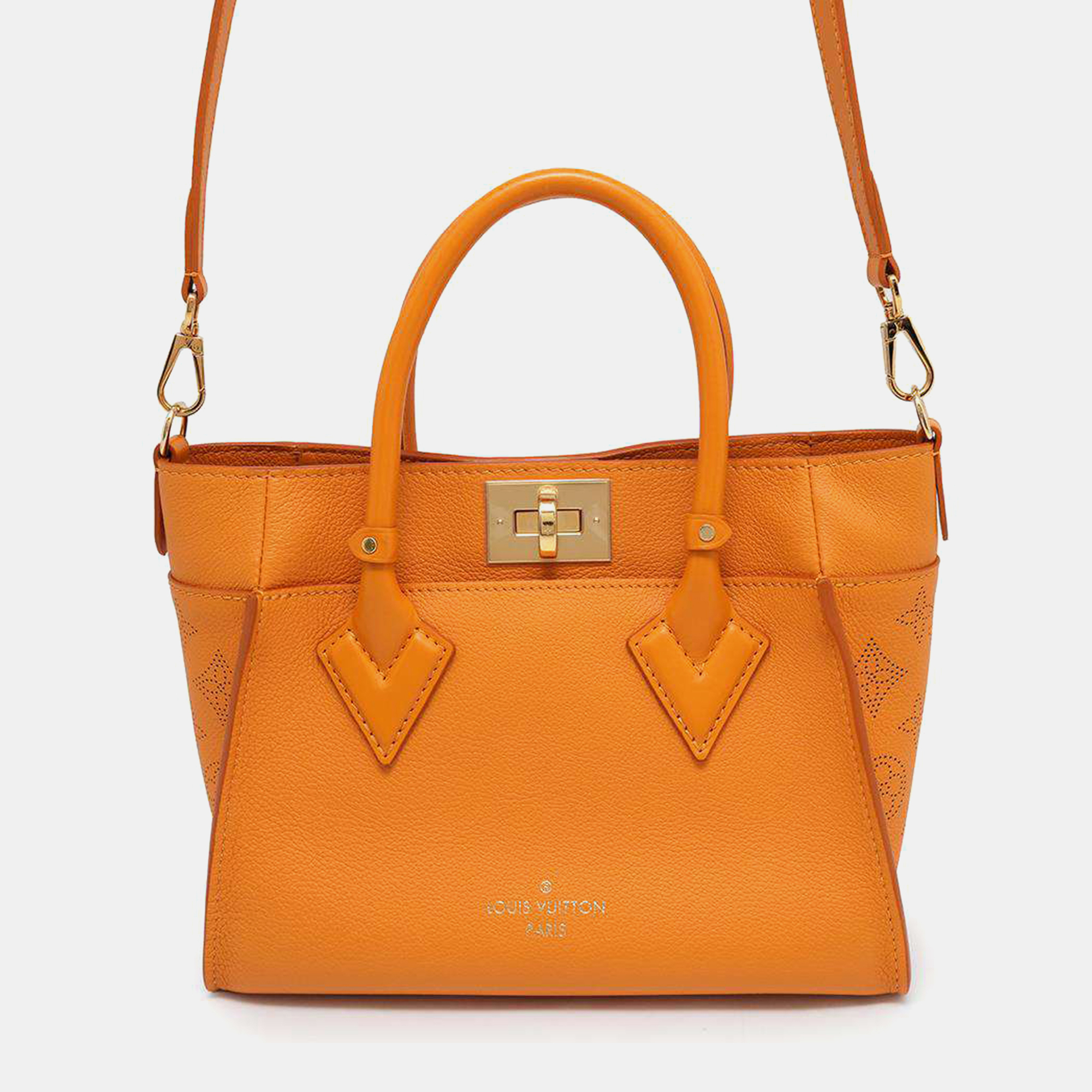 

Louis Vuitton On My Side Orange Mahina Calf Leather Size Pm