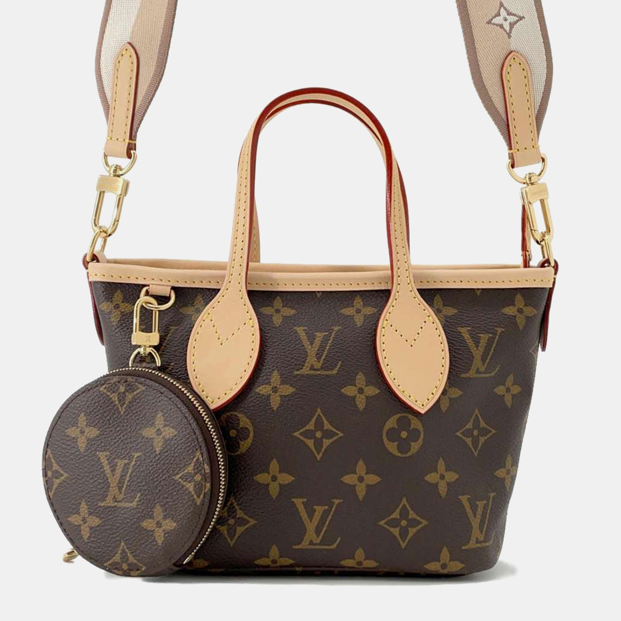 

Louis Vuitton Neverfull Beige Monogram Size Bb, Brown