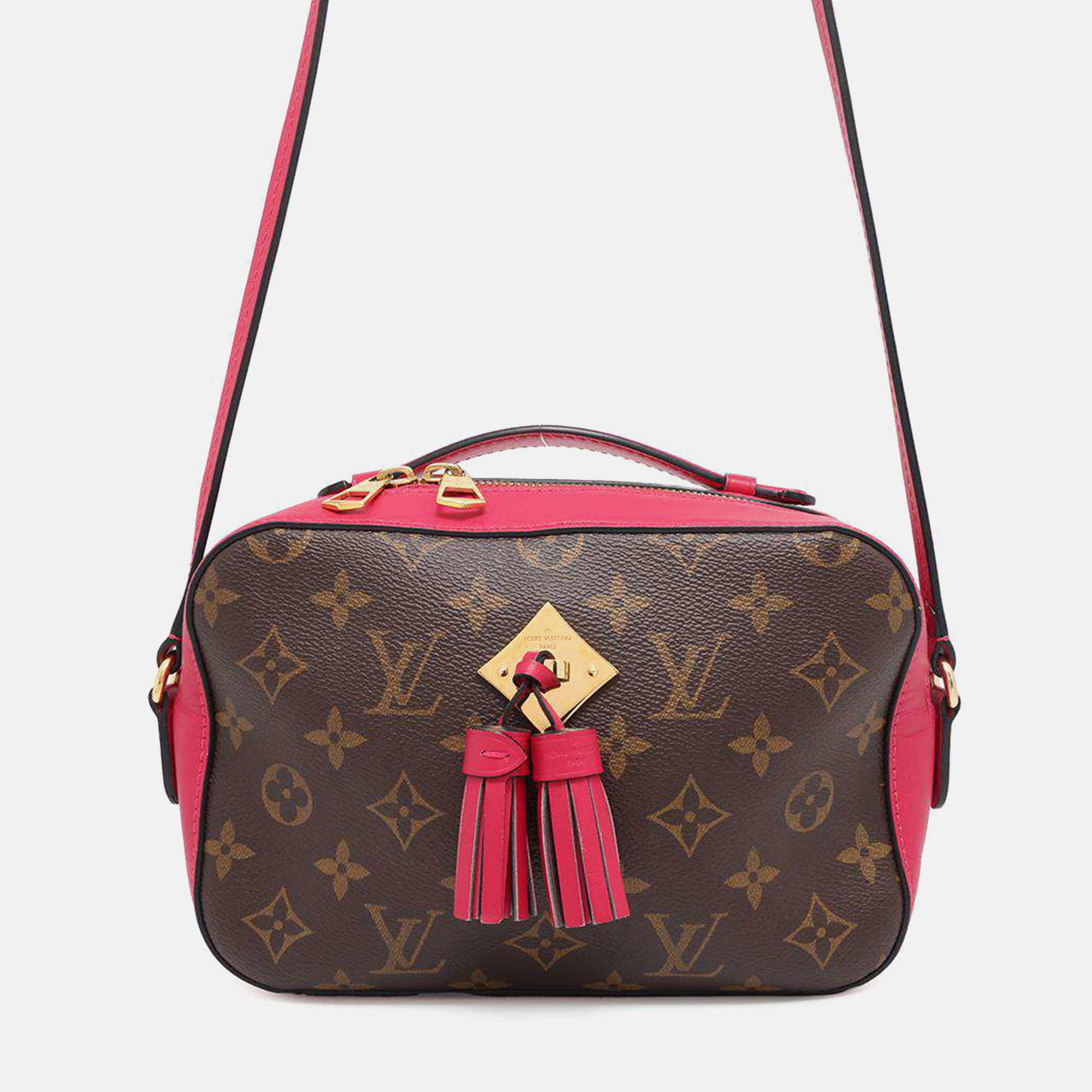 

Louis Vuitton Fuchsia Monogram Canvas Saintonge Bag, Brown