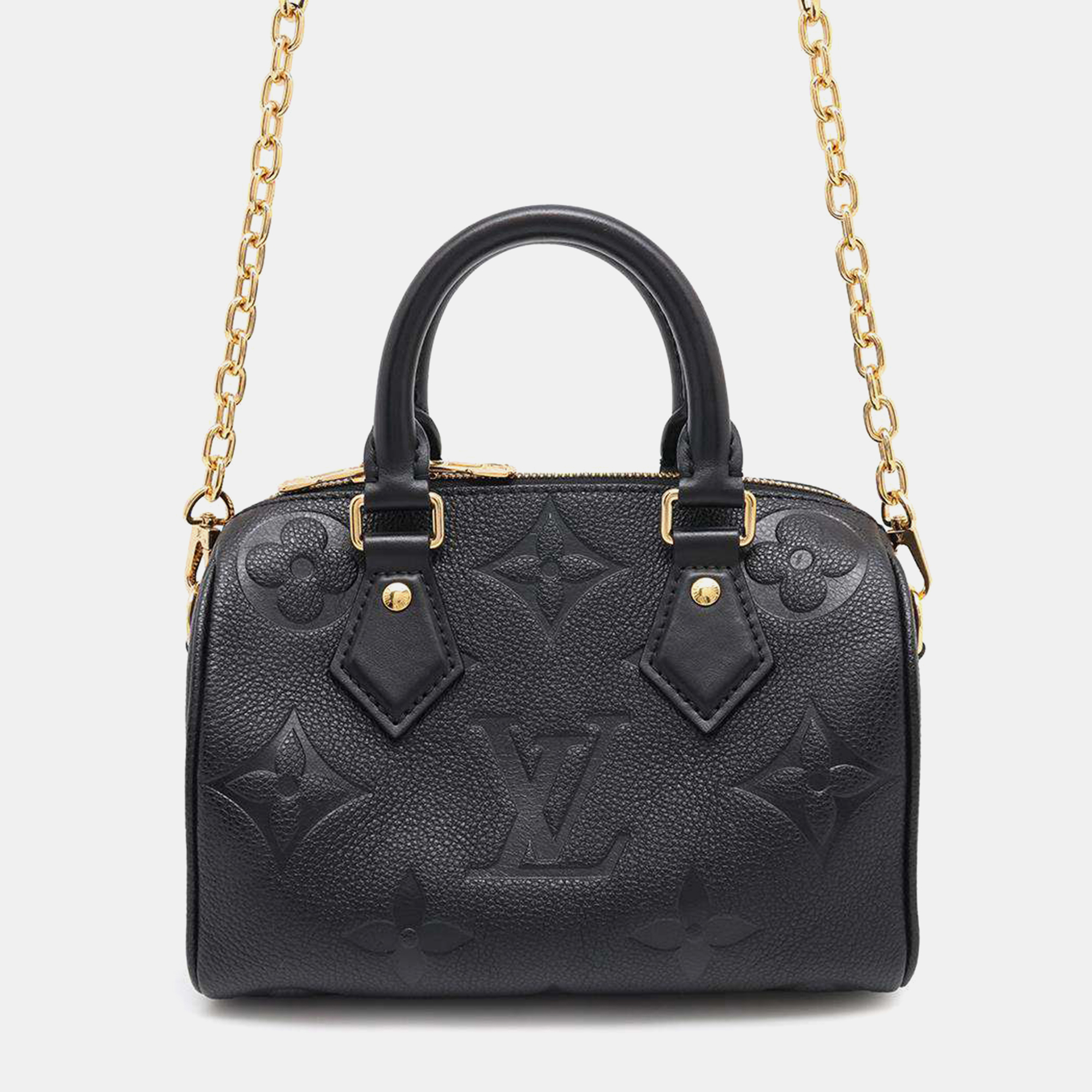 

Louis Vuitton Speedy Bandouliere Noir Monogram Empreinte Leather Monogram Giant Size, Black