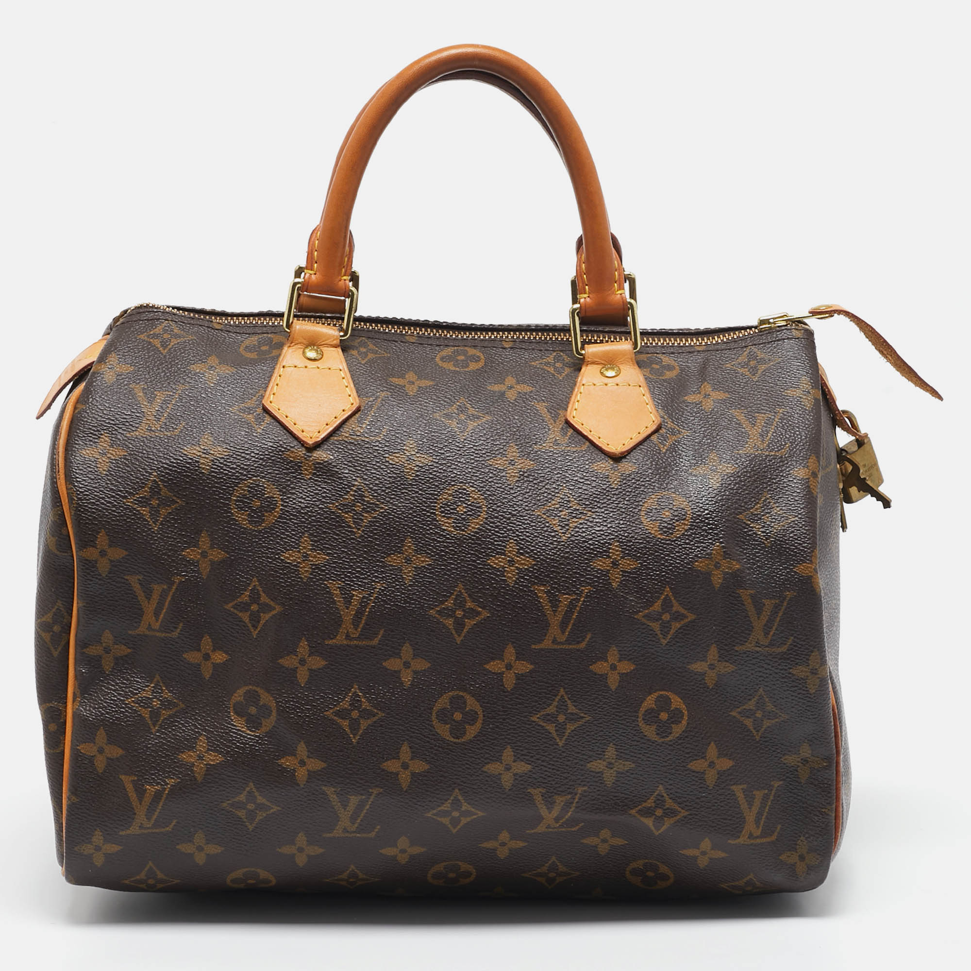 

Louis Vuitton Monogram Canvas Speedy 30 Bag, Brown