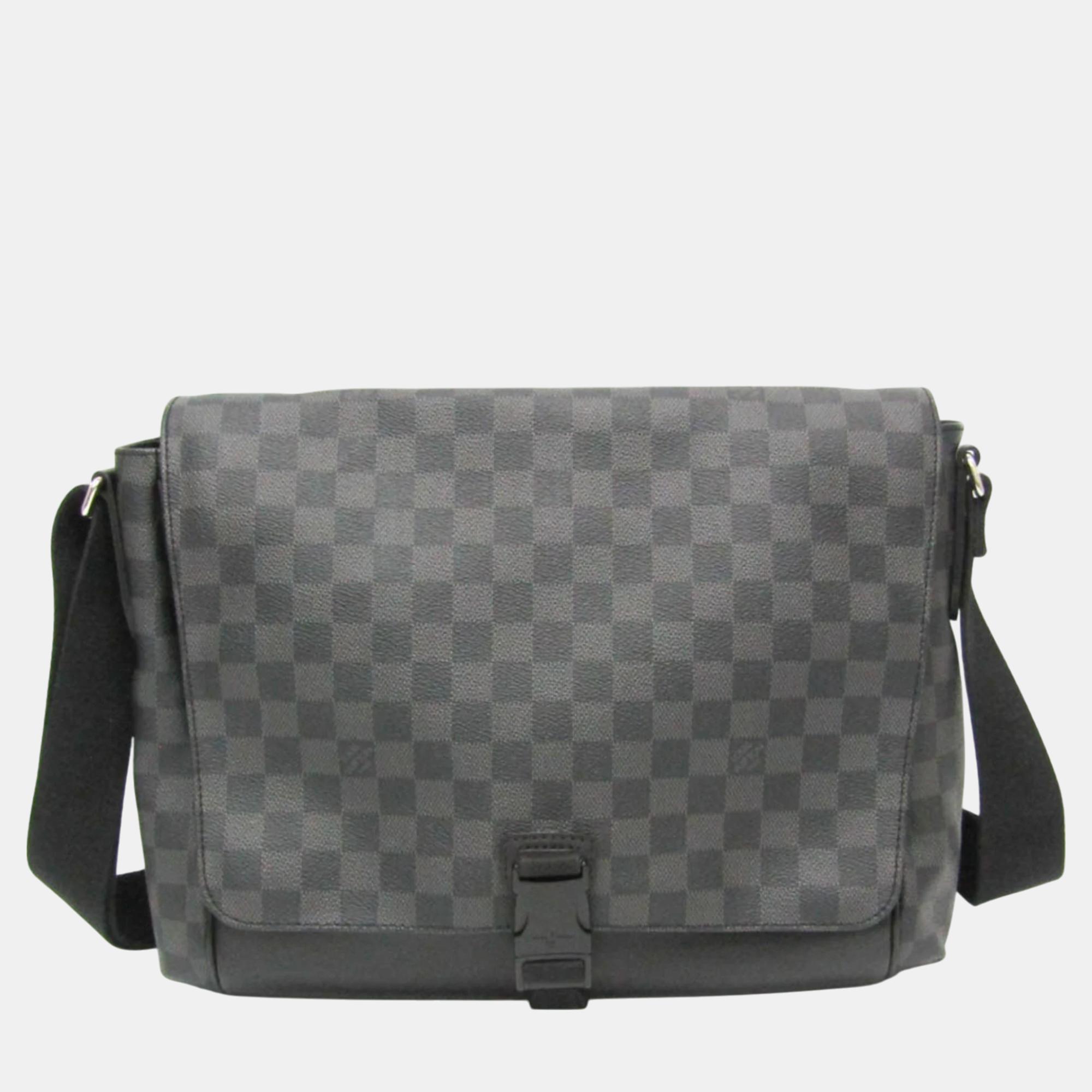 

Louis Vuitton Damier Graphite Messenger MM Shoulder Bag, Black