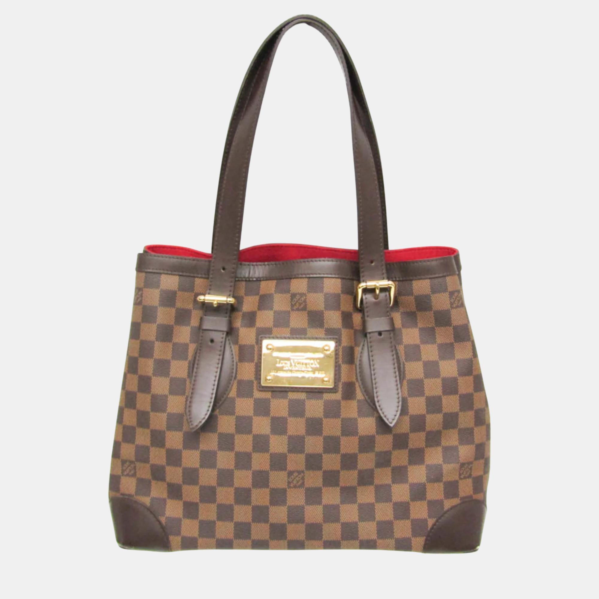 

Louis Vuitton Ebene Damier Hampstead MM Shoulder Bag, Brown