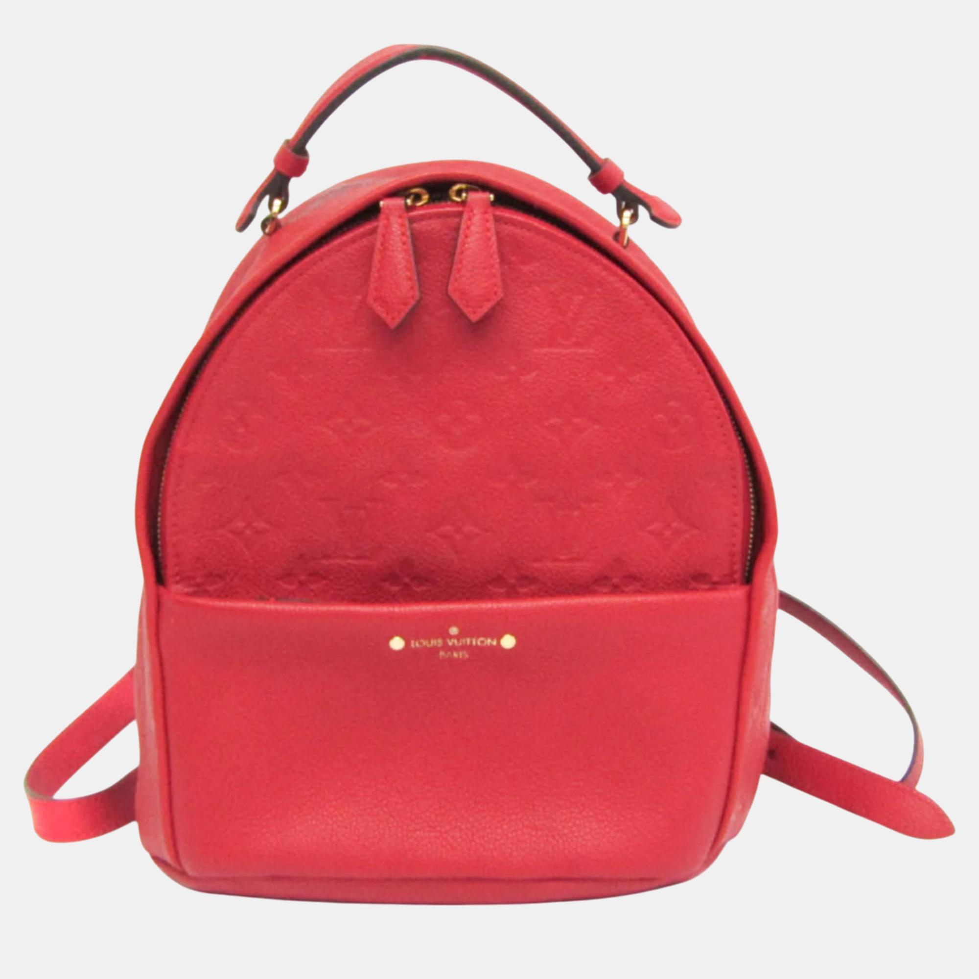 

Louis Vuitton Cerise Monogram Empreinte Leather Sorbonne Backpack, Pink