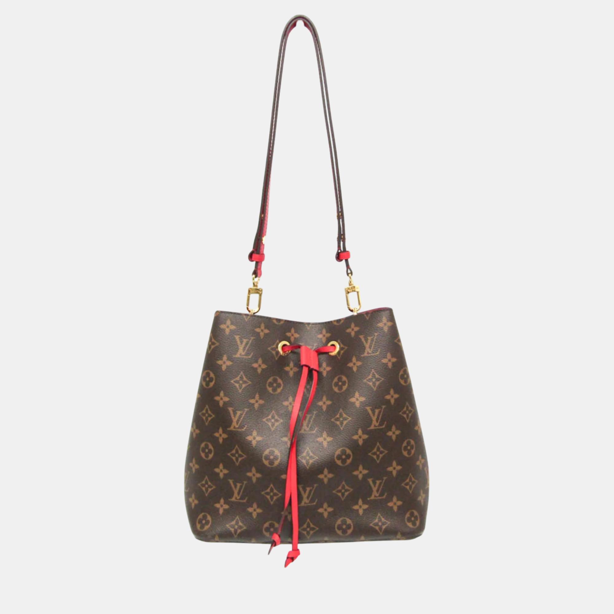 

Louis Vuitton Cerise Monogram NeoNoe Shoulder Bag, Brown