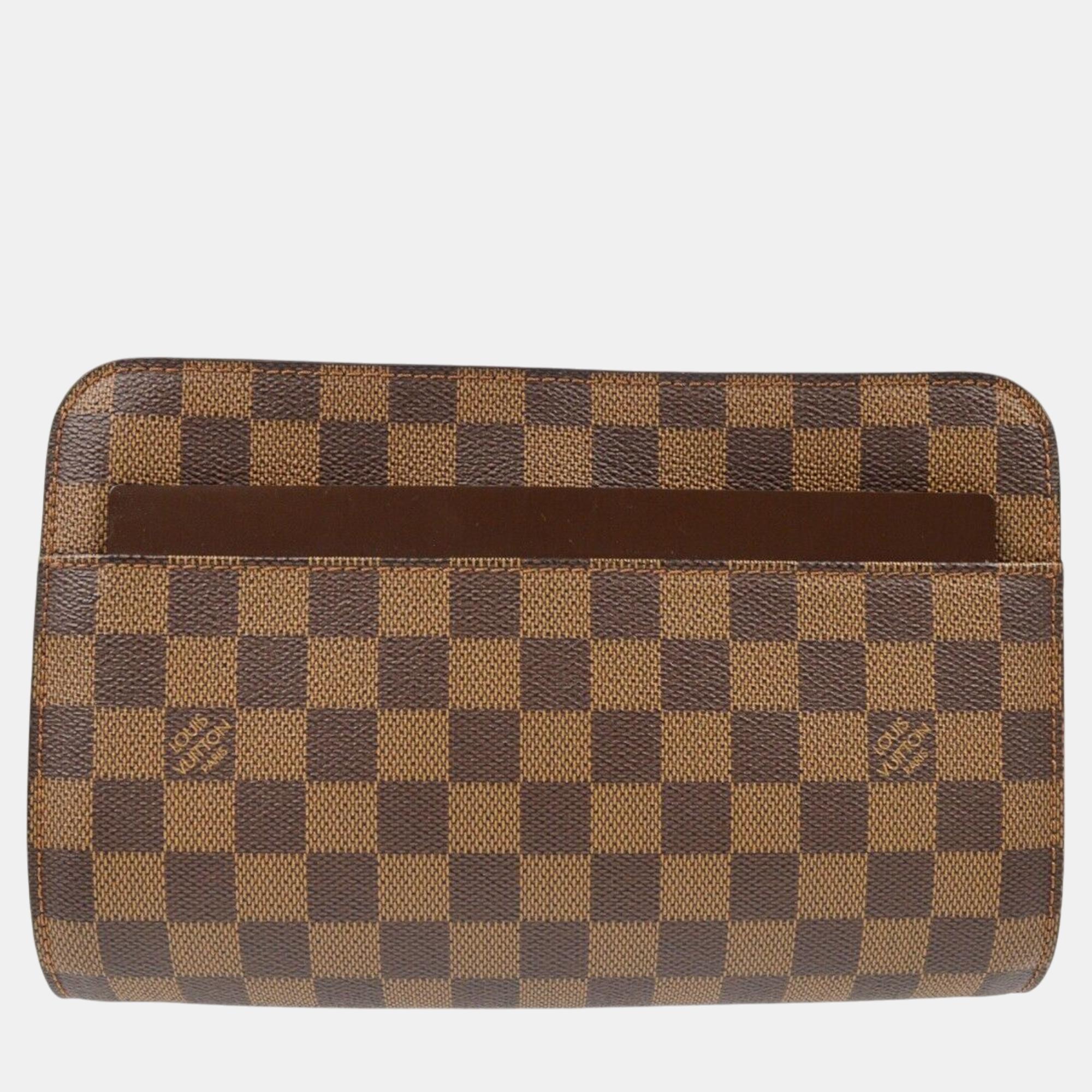 

Louis Vuitton Damier Saint Louis Clutch Bag, Brown