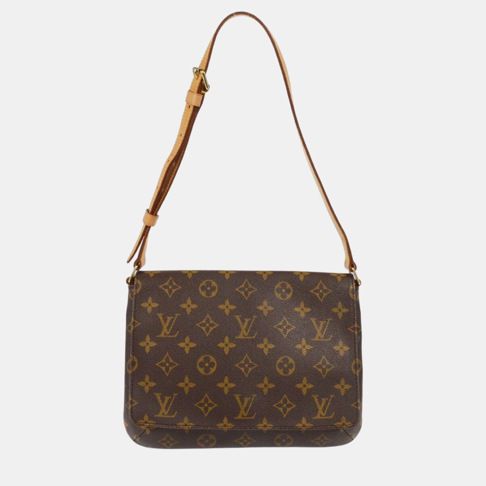 

Louis Vuitton Monogram Musette Tango Short Shoulder Bag, Brown