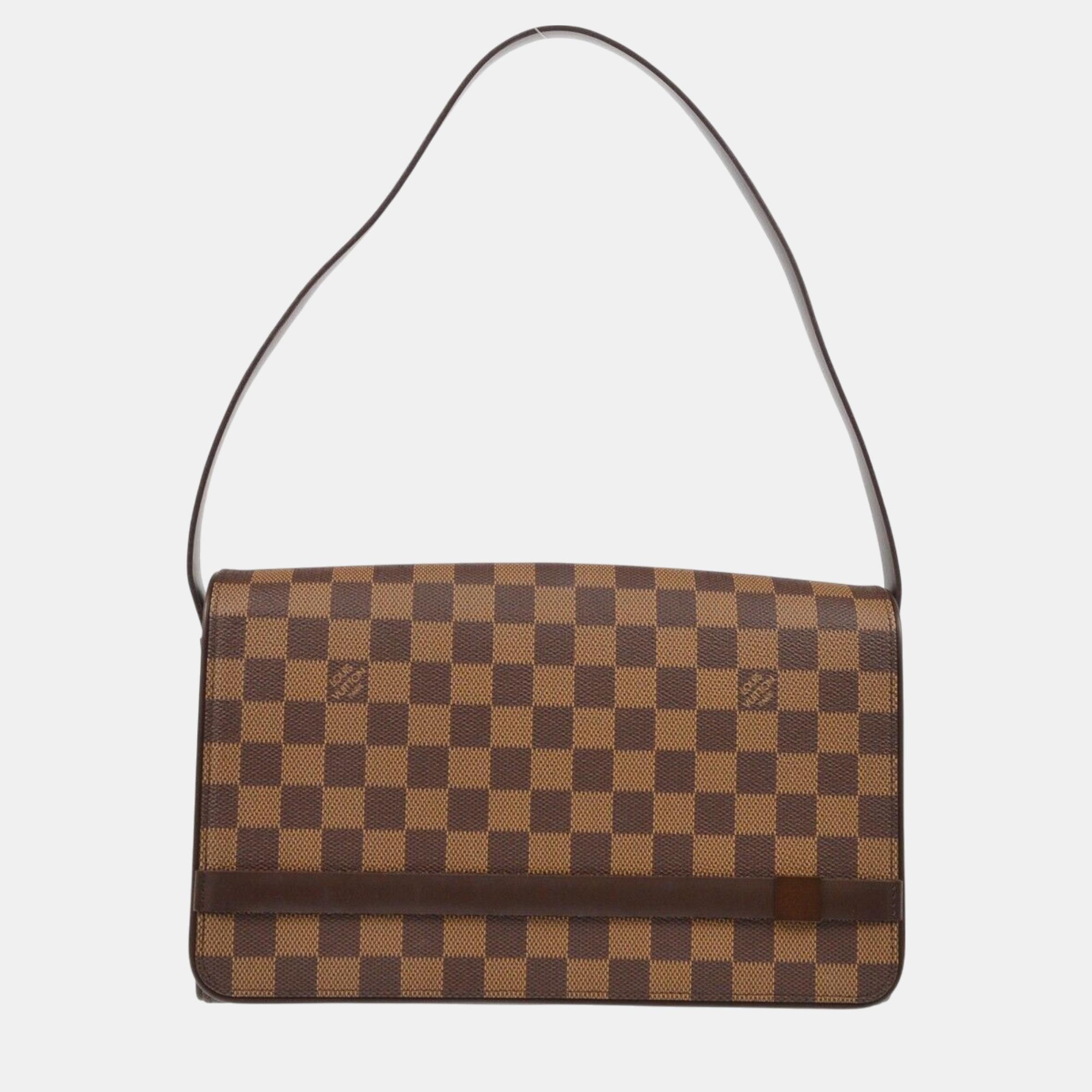 

Louis Vuitton Brown Damier Ebene Canvas Tribeca Long Handbag