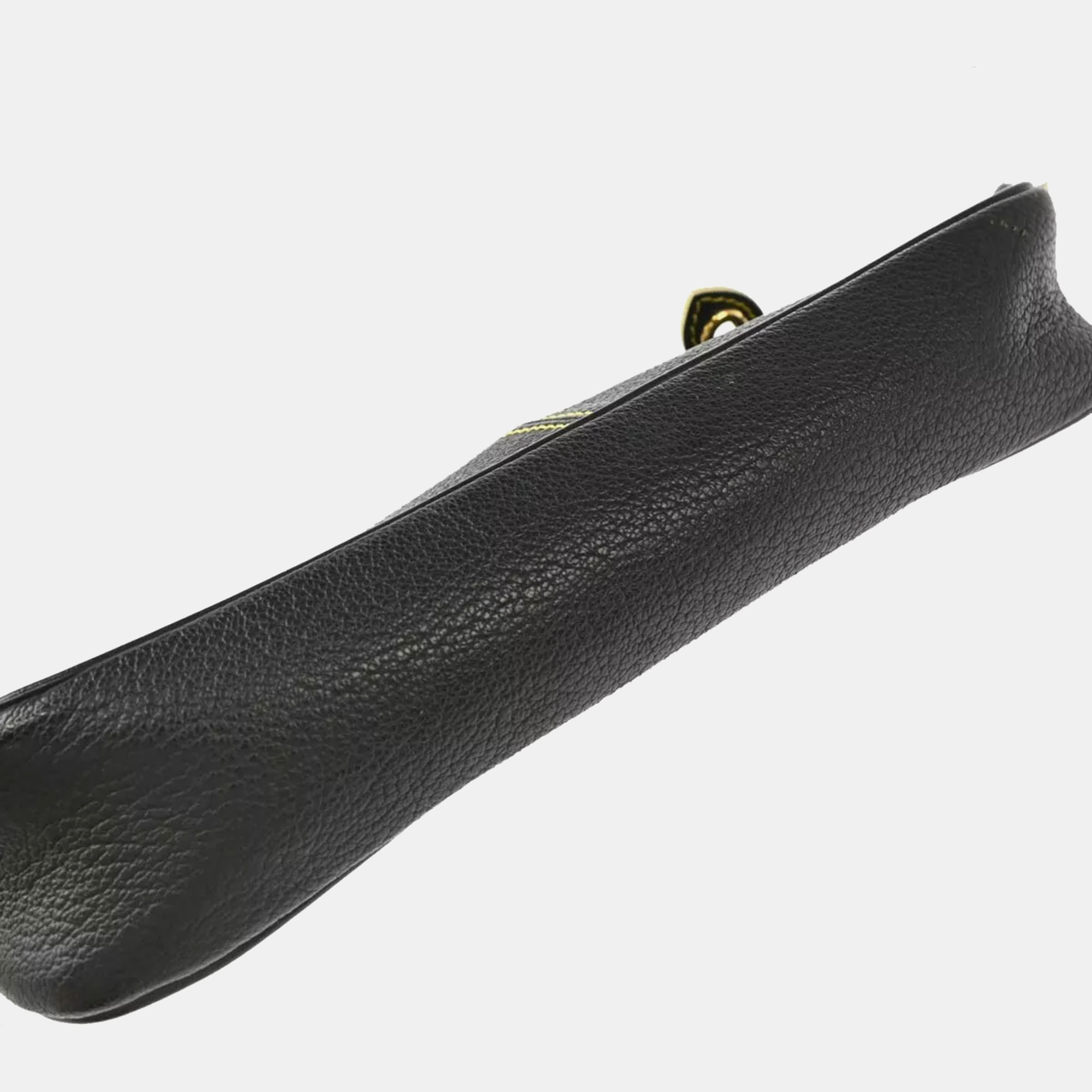 Louis Vuitton Black Suhali Lockit Clutch Bag 